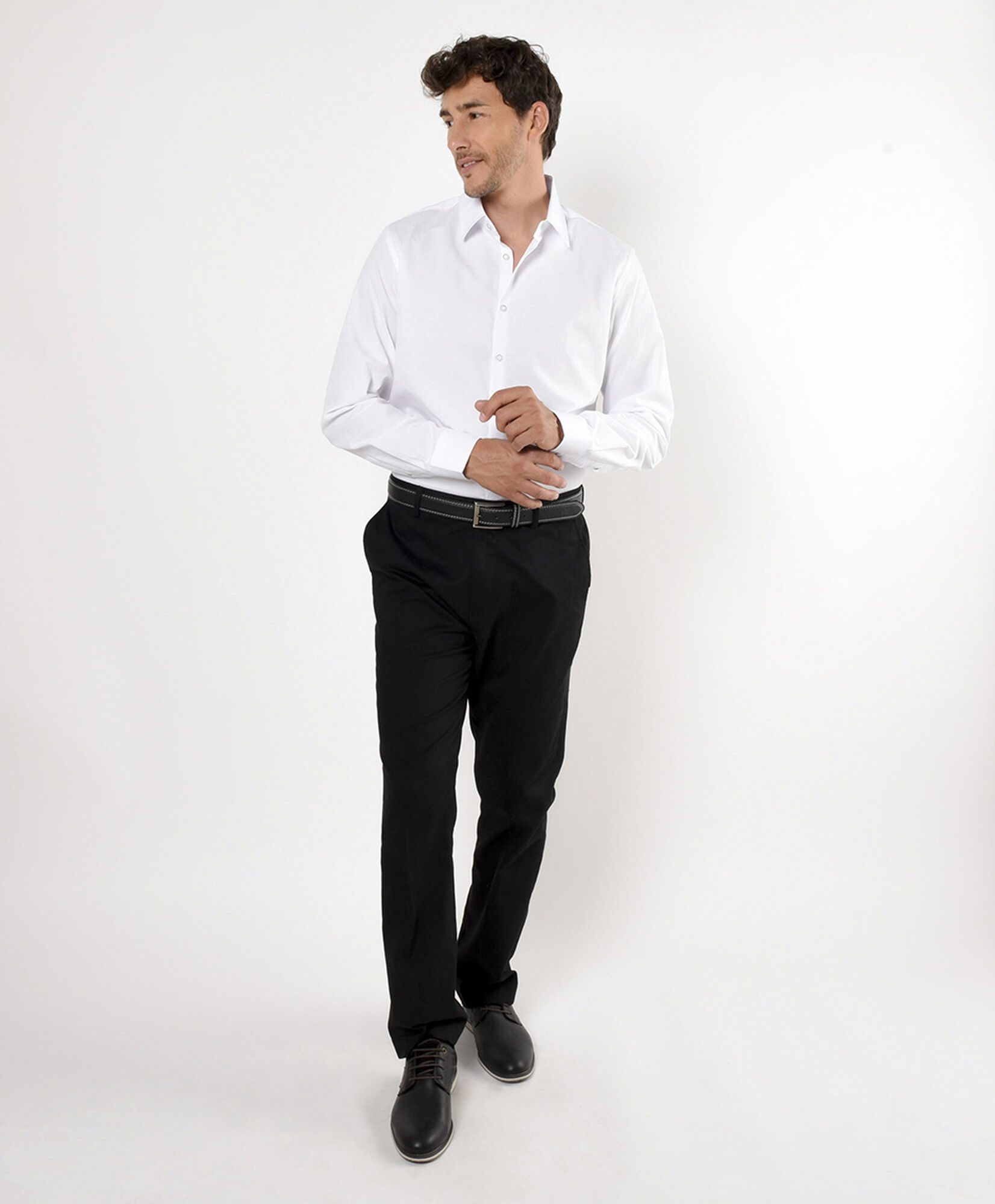 Camisa hombre lisa blanca Camisa hombre lisa blanca