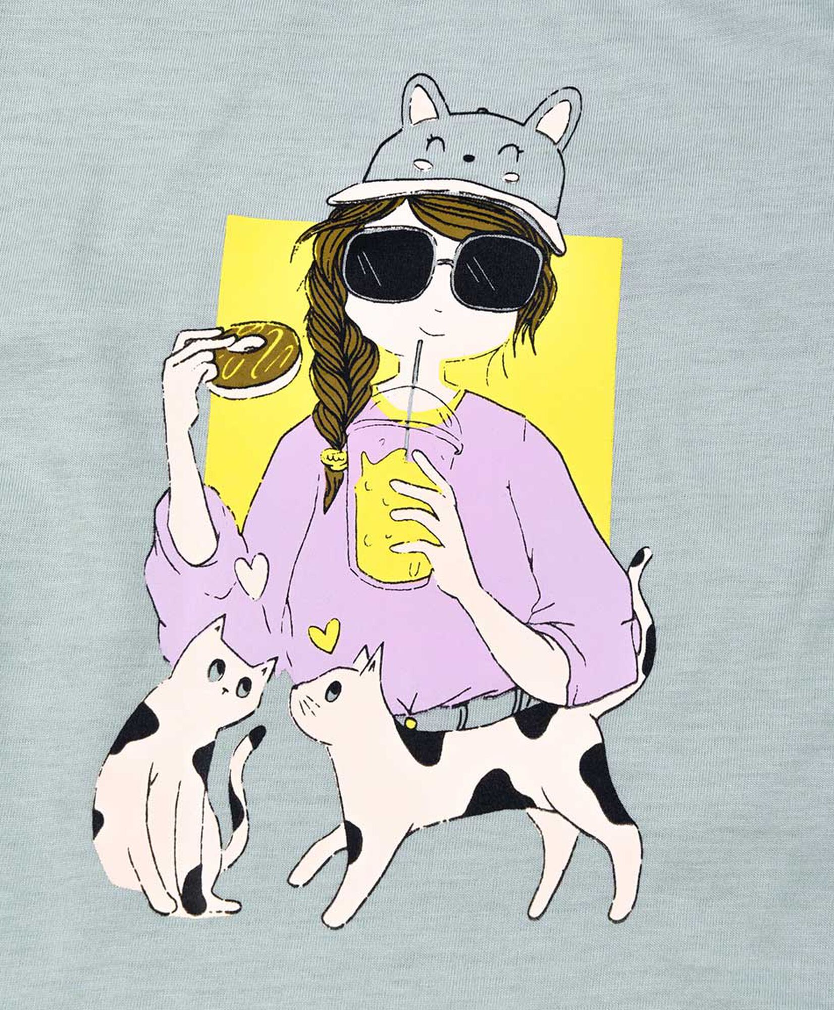 Polera niña gatitos Polera niña gatitos