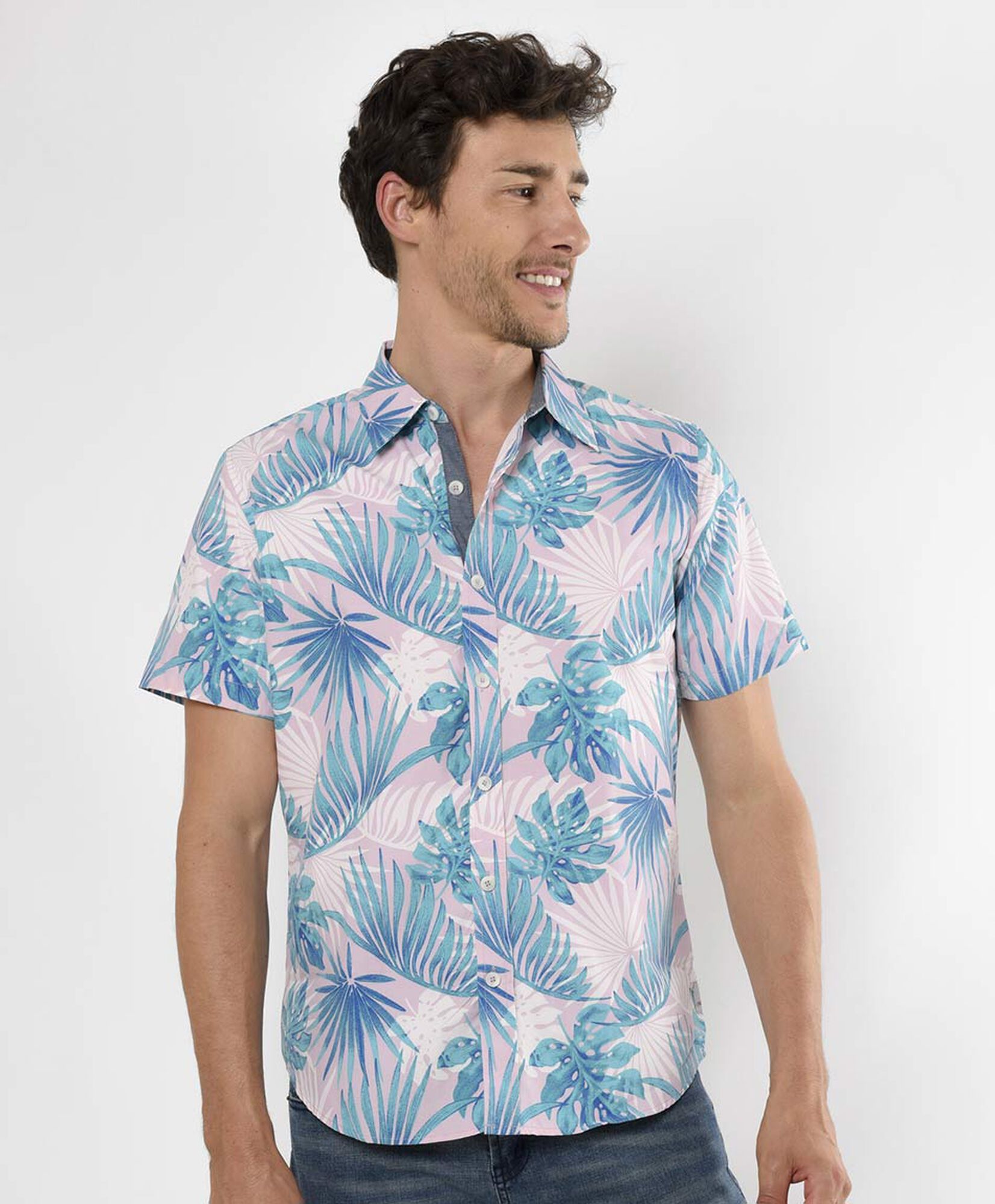 Camisa estampada tropical Camisa estampada tropical