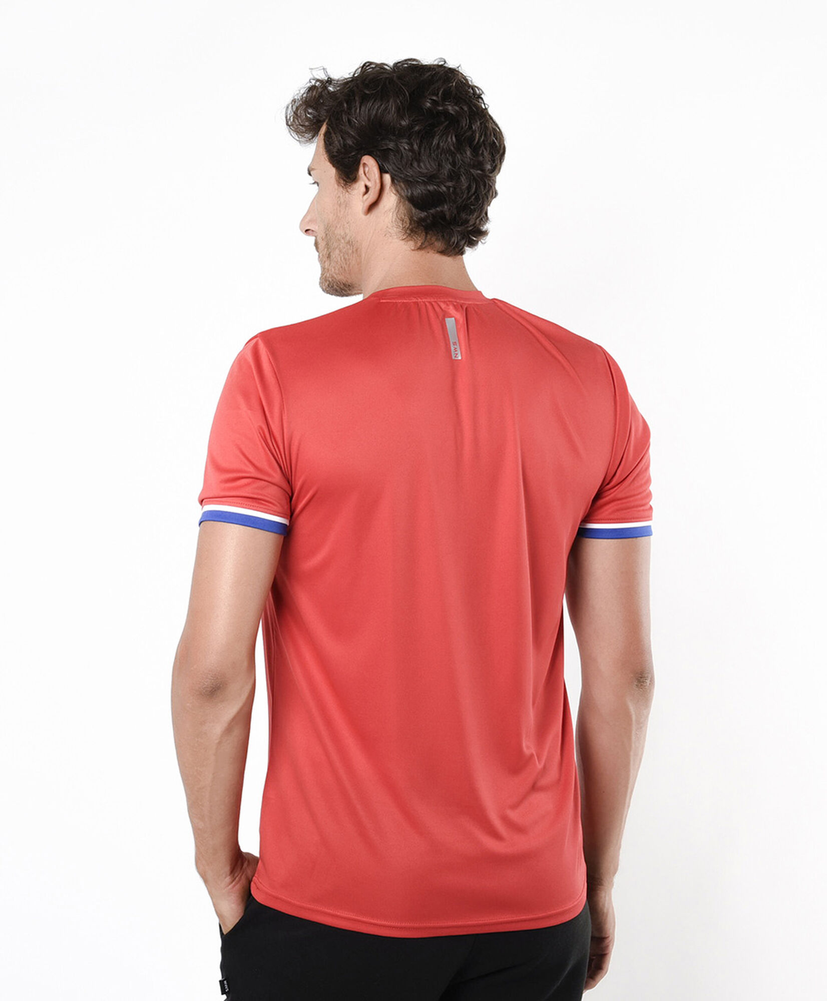 Polera deportiva hombre lisa bicolor Polera deportiva hombre lisa bicolor