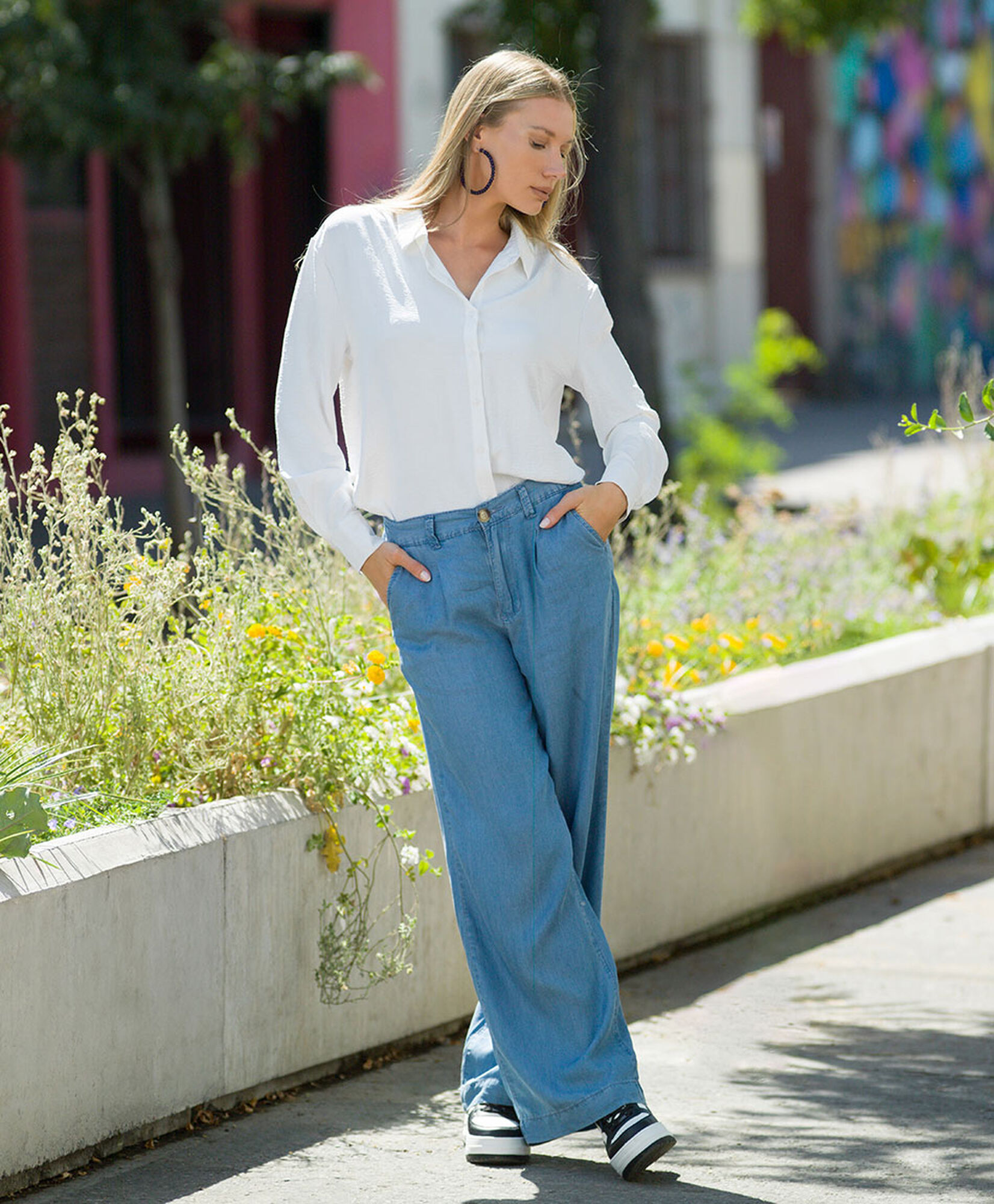 Pantalón mujer denim Pantalón mujer denim