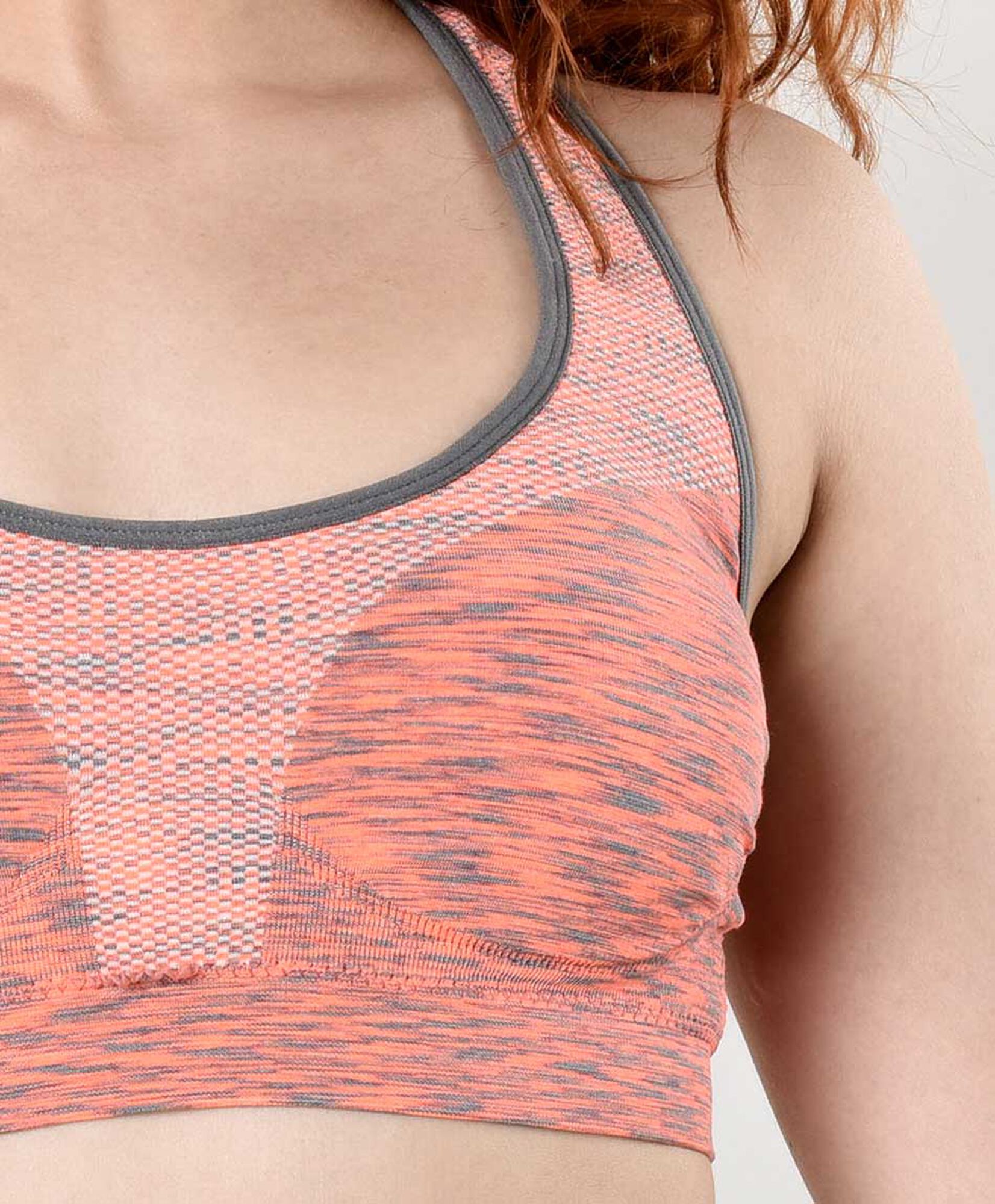 Peto deportivo mujer malla escote redondo Peto deportivo mujer malla escote redondo