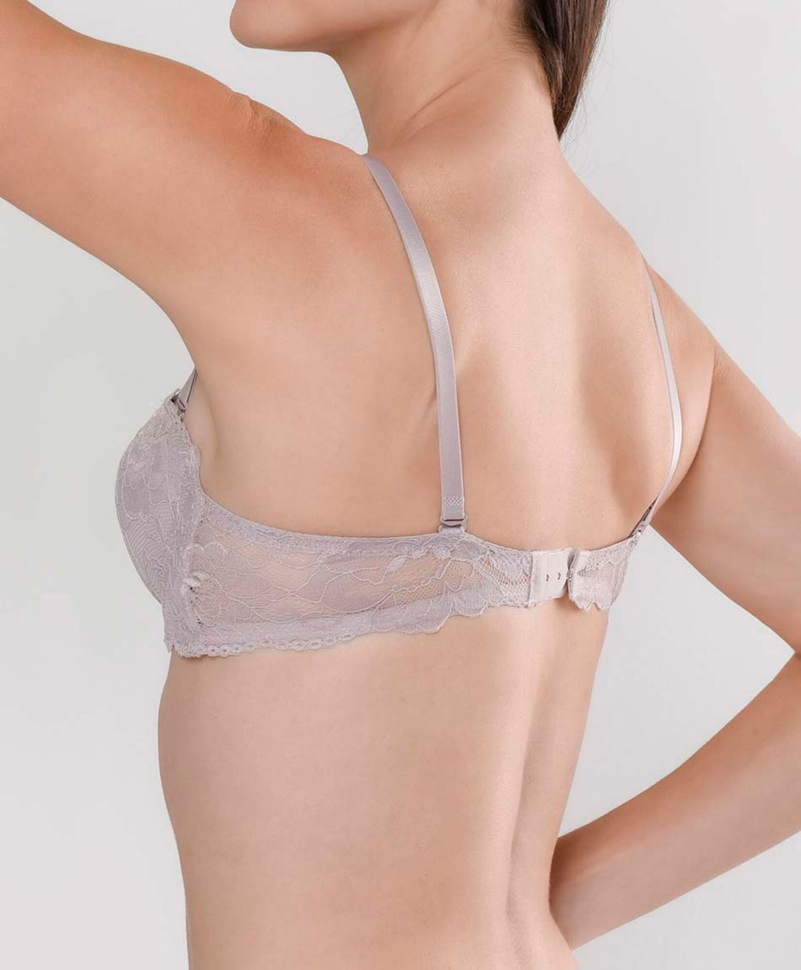 Sostén mujer encaje floral strapless Sostén mujer encaje floral strapless
