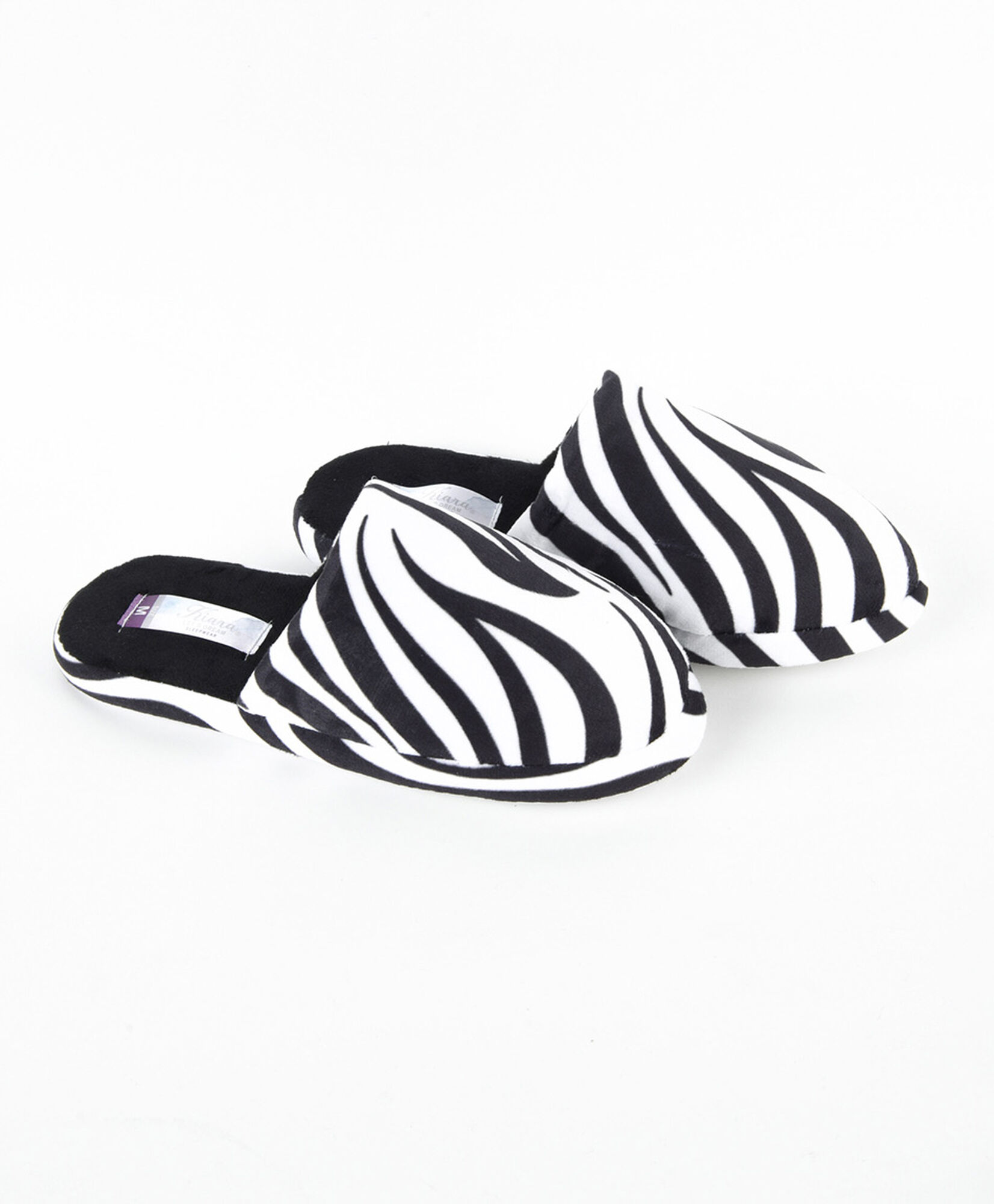 Pantufla mujer estampado cebra Pantufla mujer estampado cebra
