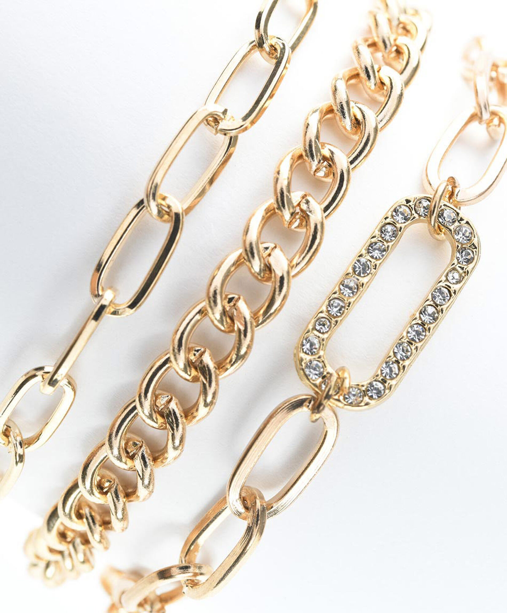Set 3 pulseras mujer cadenas doradas Set 3 pulseras mujer cadenas doradas