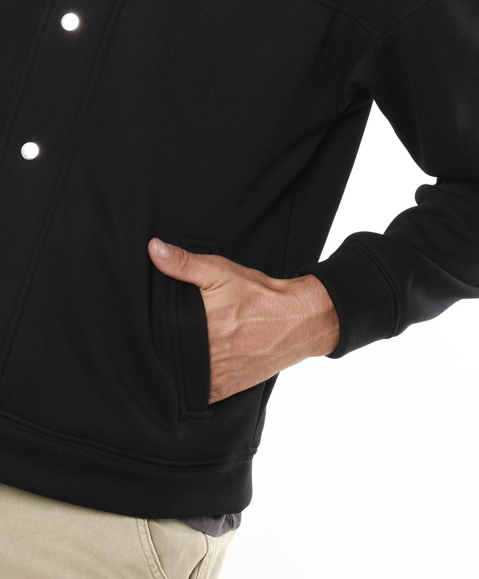 Chaqueta hombre botones polar interior Chaqueta hombre botones polar interior