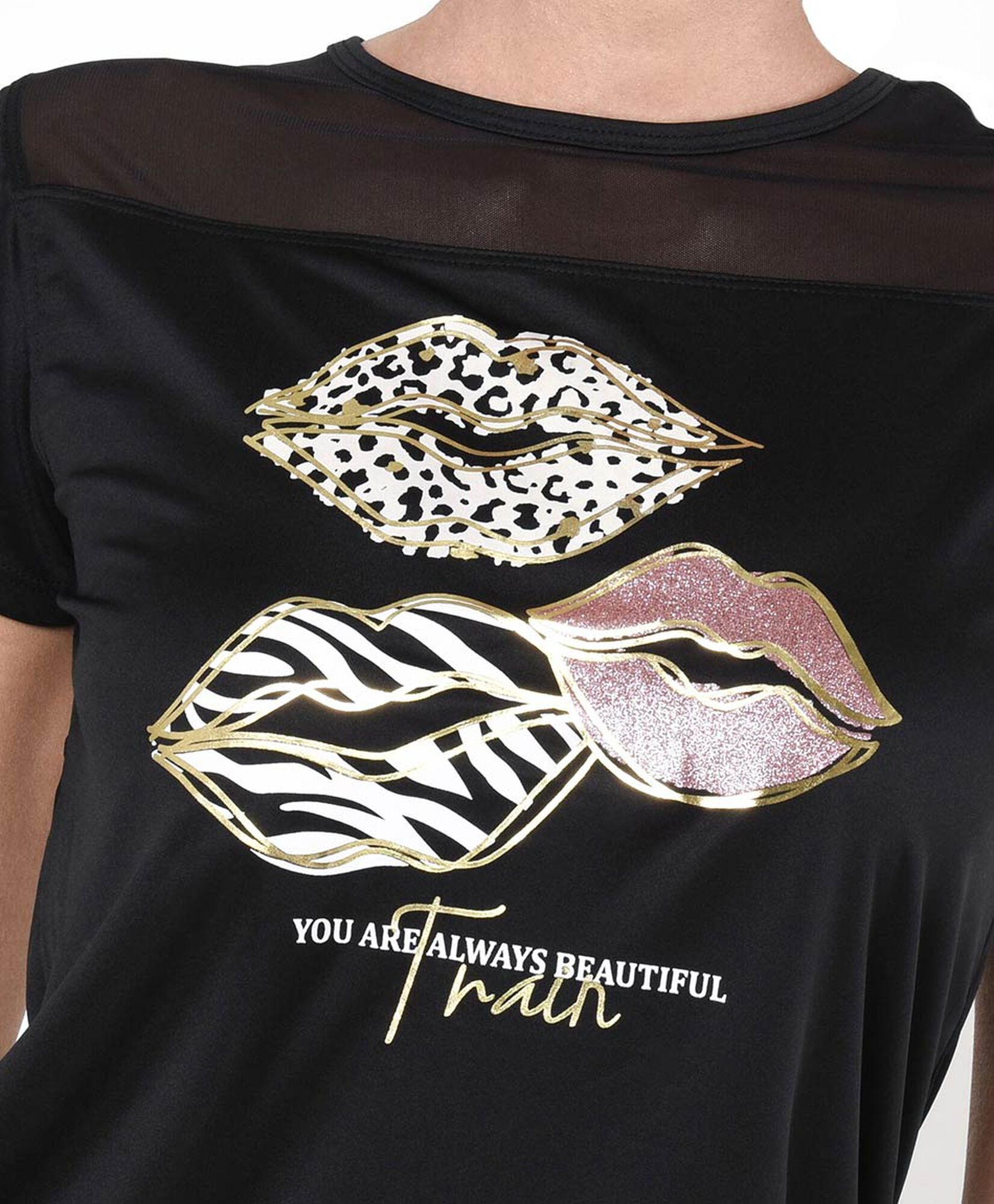 Polera deportiva mujer labios Polera deportiva mujer labios