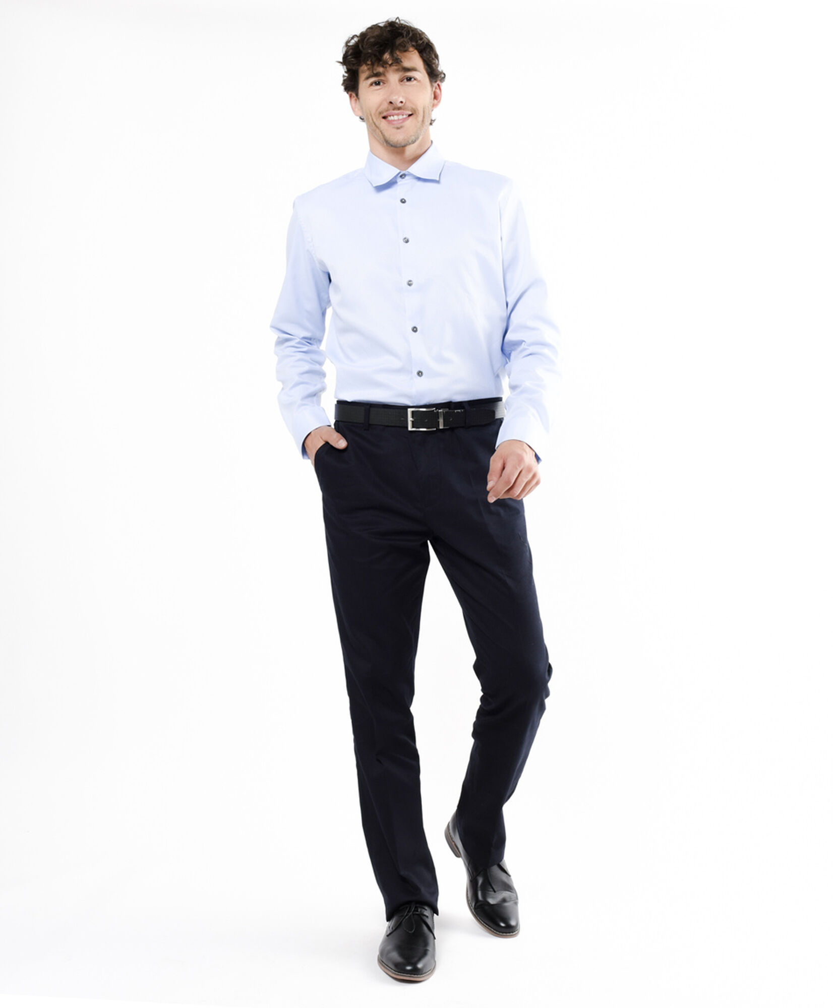 Pantalón hombre clásico azul oscuro Pantalón hombre clásico azul oscuro