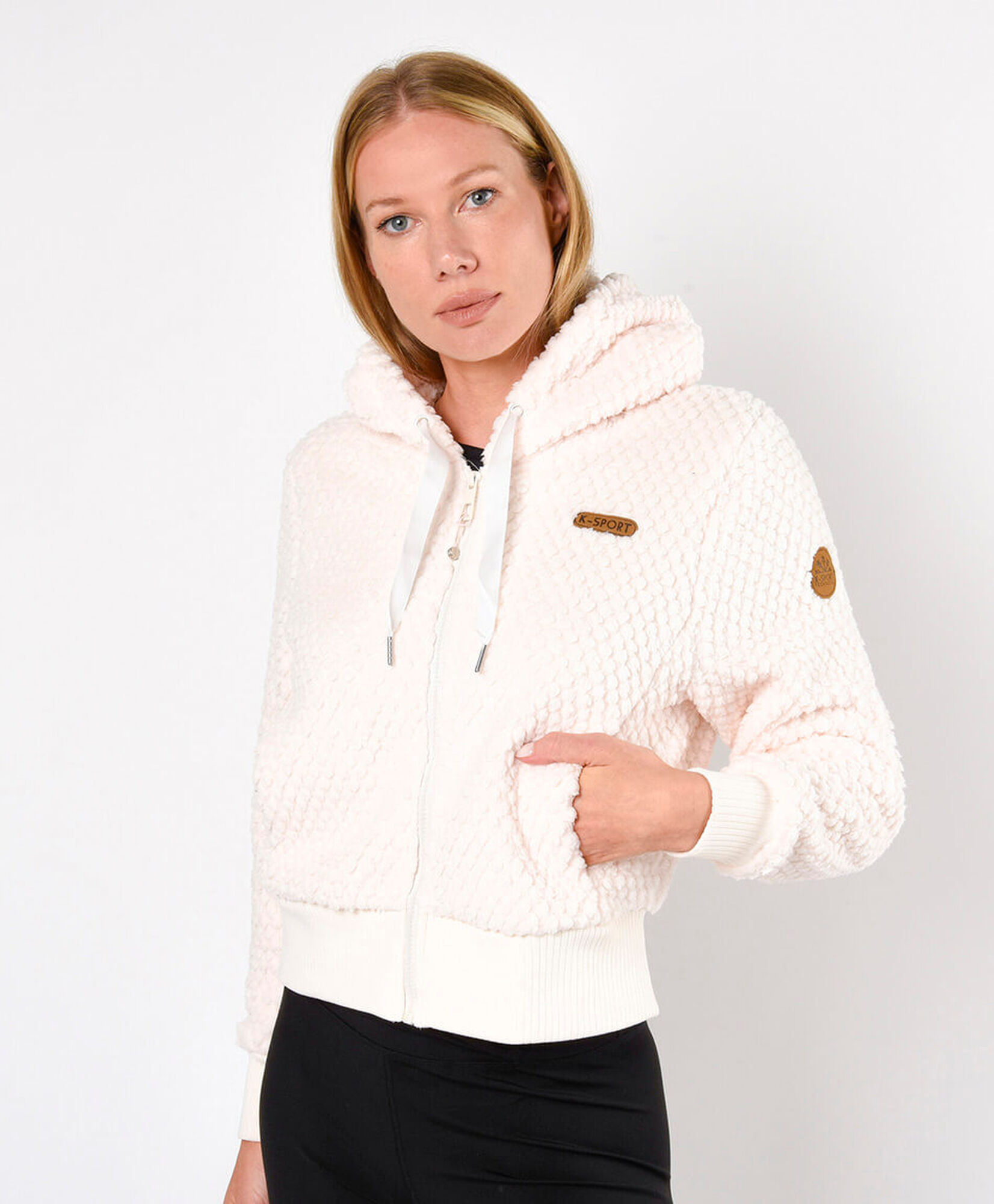 Polar deportivo mujer puntitos crop Polar deportivo mujer puntitos crop