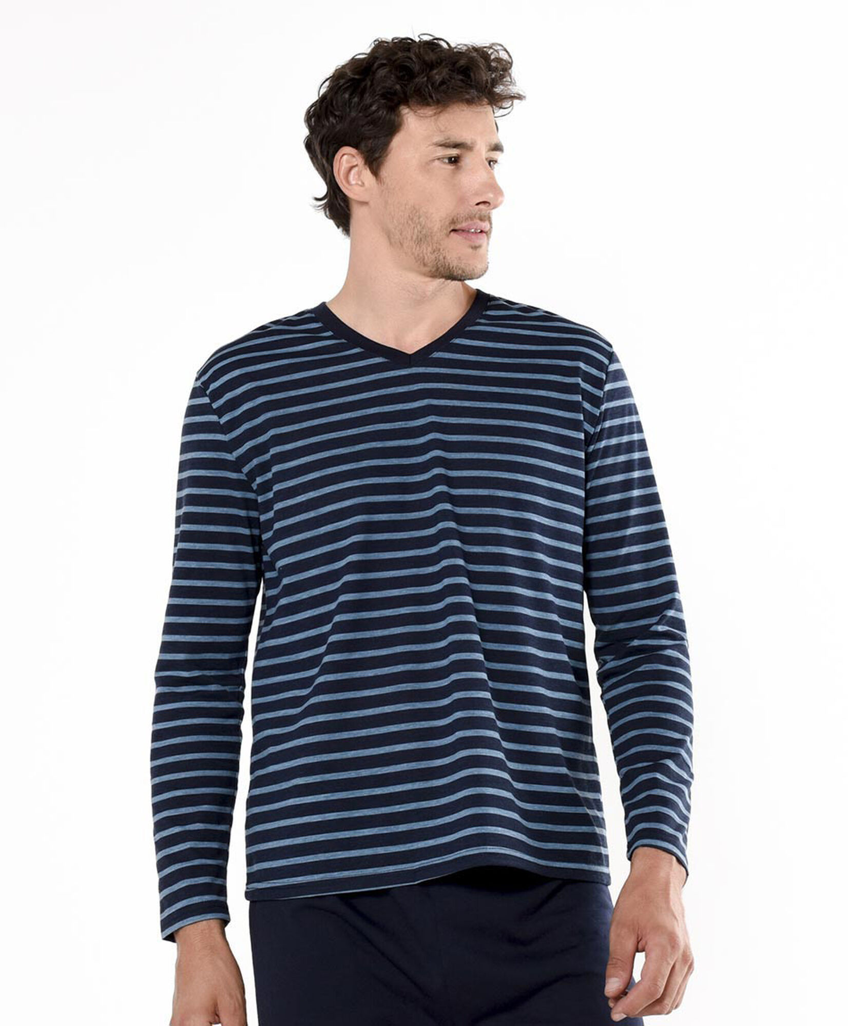 Pijama hombre bolsillo líneas Pijama hombre bolsillo líneas