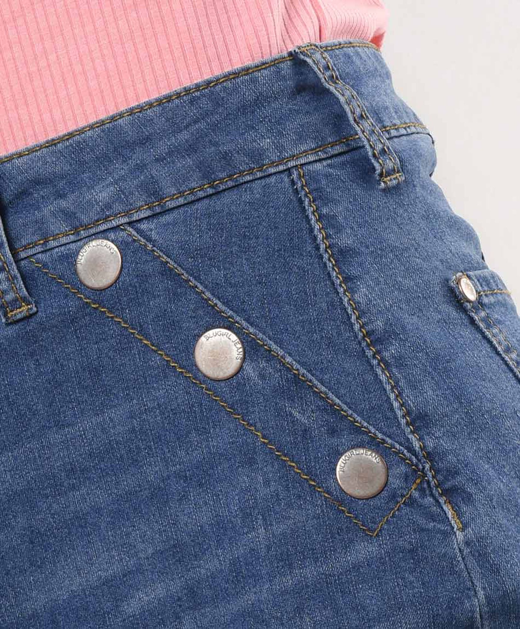 Falda mujer denim botones Falda mujer denim botones
