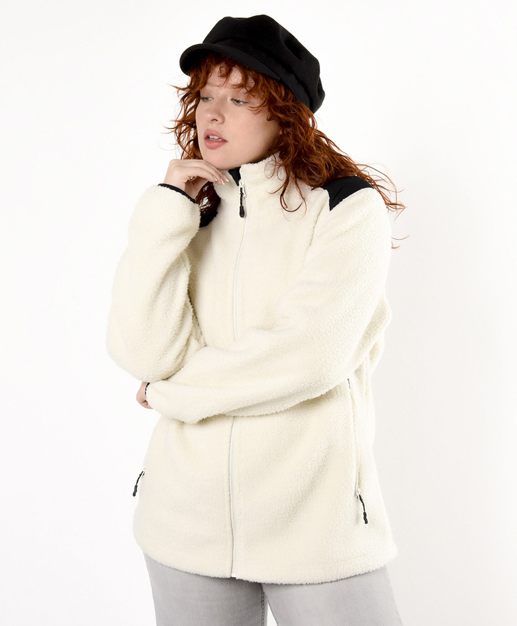 Polar mujer hombro bicolor Polar mujer hombro bicolor