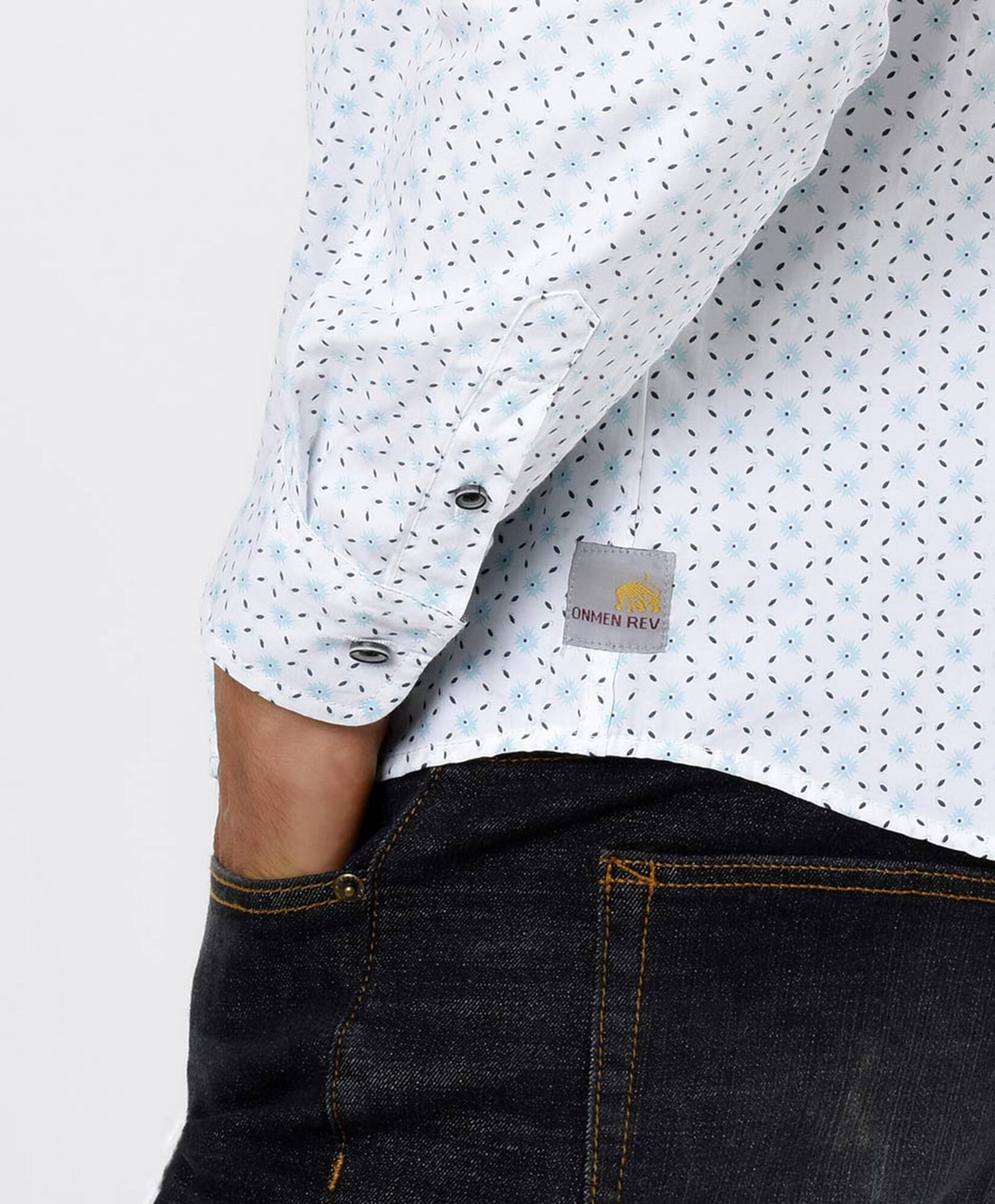 Camisa hombre líneas y círculos Camisa hombre líneas y círculos