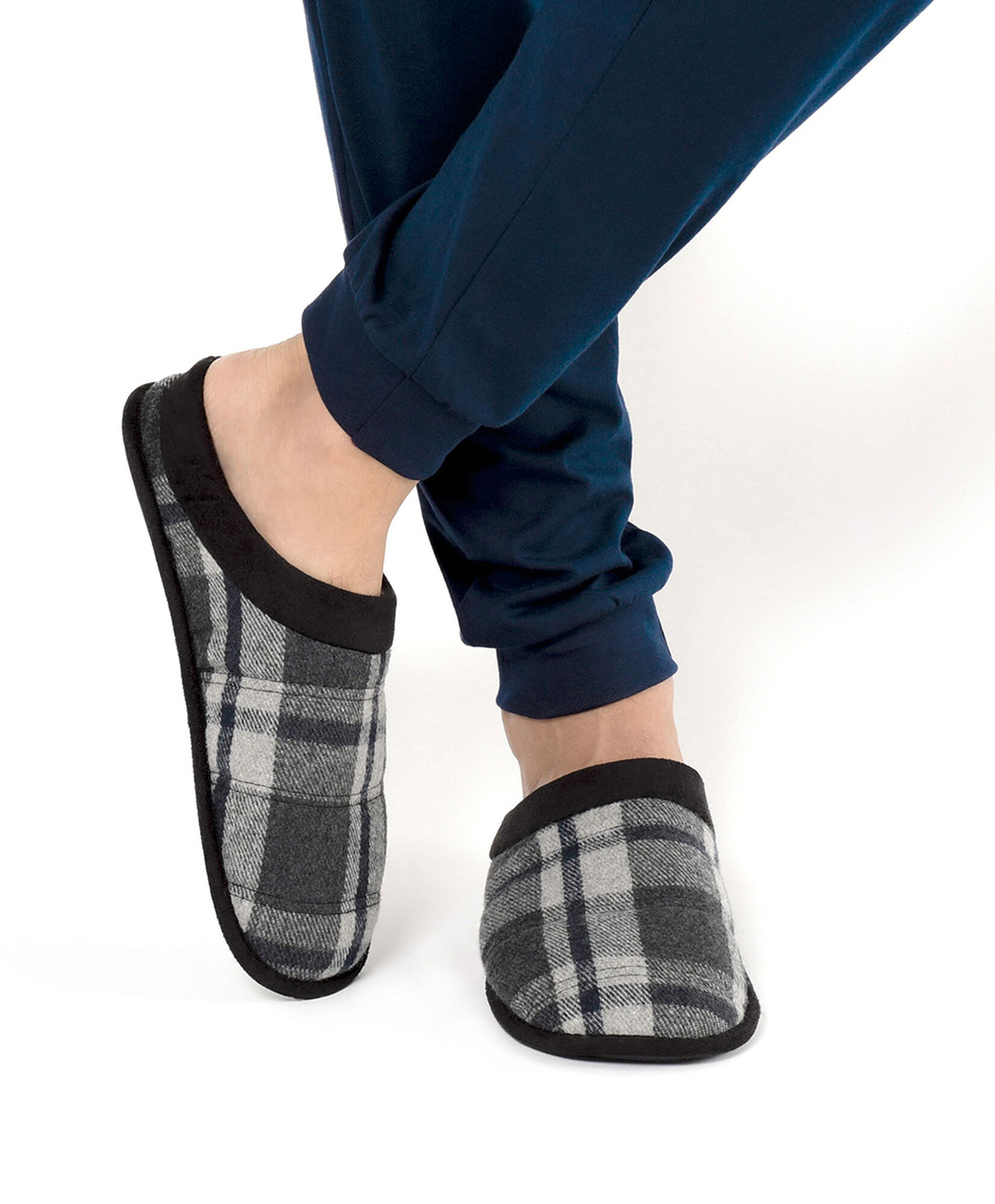 Pantufla hombre cuadros Pantufla hombre cuadros