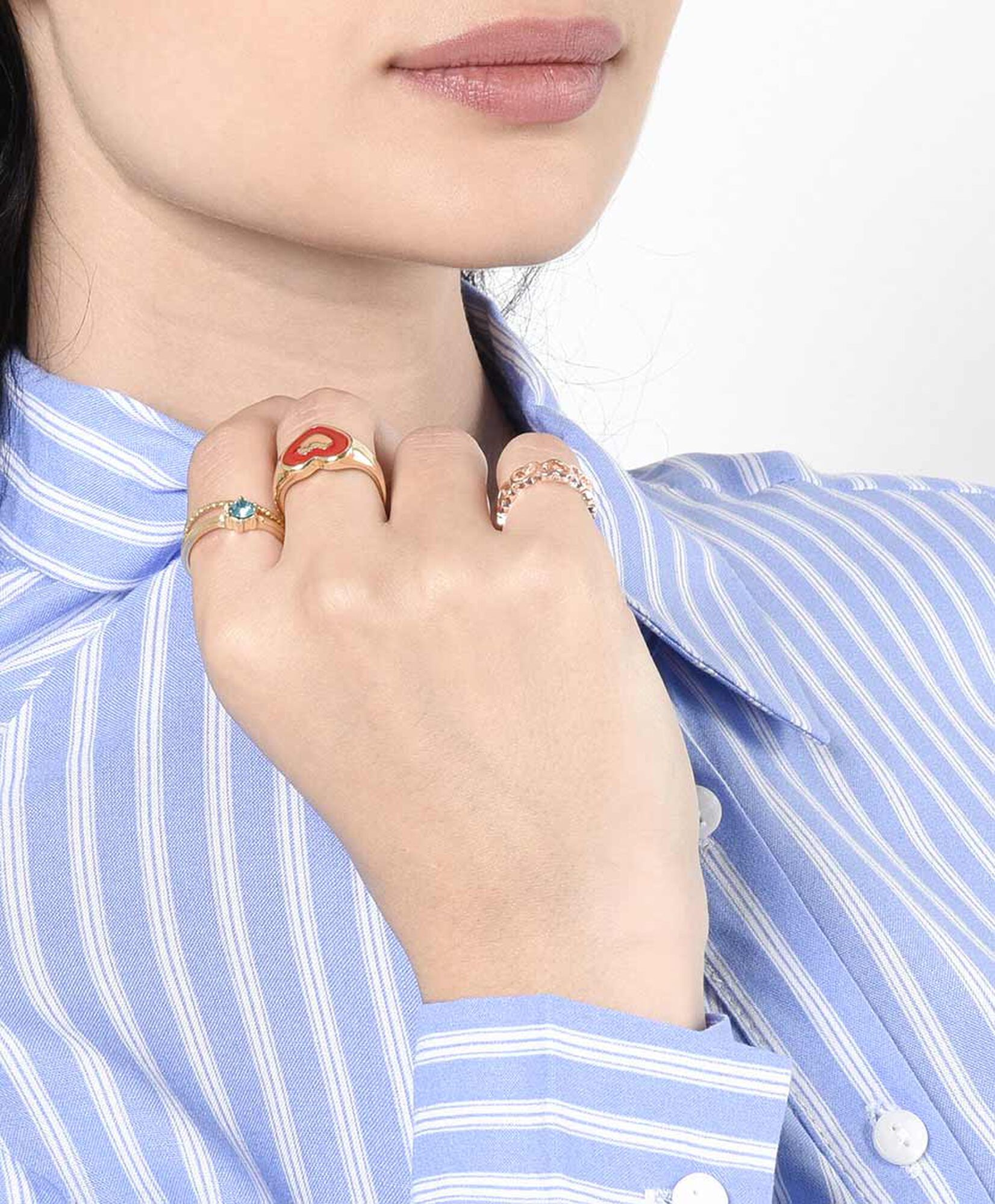Set 8 anillos mujer diseños Set 8 anillos mujer diseños