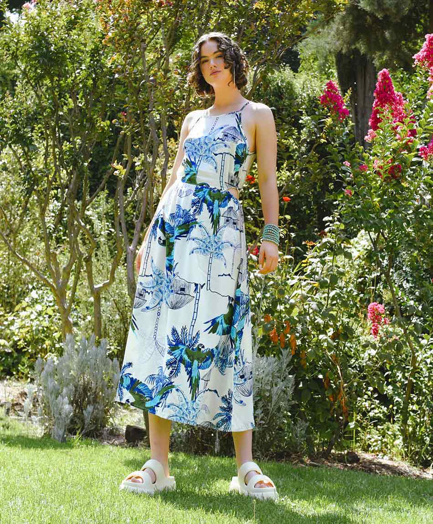 Vestido mujer estampado aves Vestido mujer estampado aves
