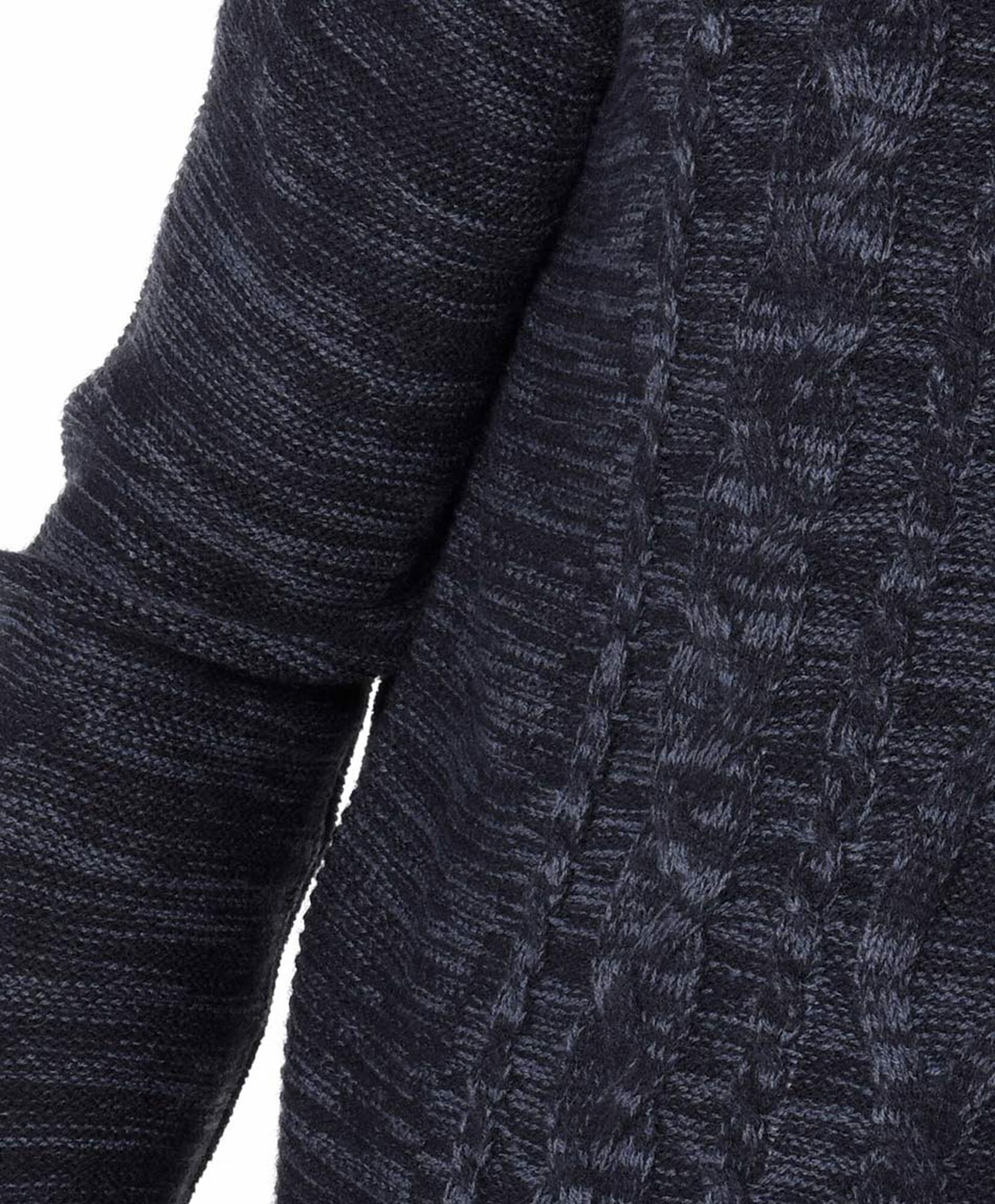 Sweater hombre trenzado jaspeado Sweater hombre trenzado jaspeado