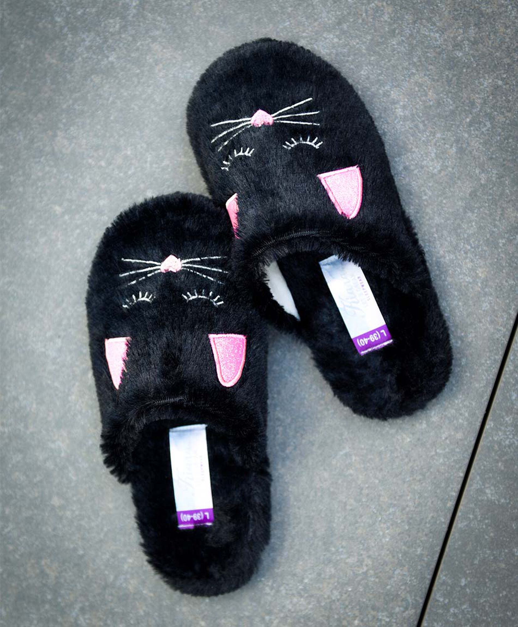 Pantufla mujer gatito pelitos Pantufla mujer gatito pelitos