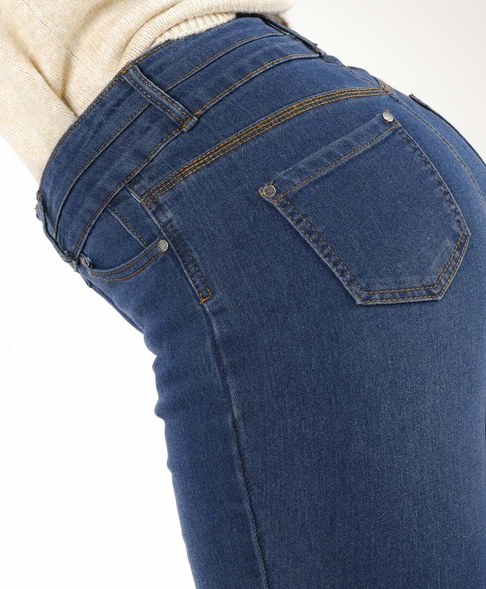 Jeans mujer tiro alto clásico Jeans mujer tiro alto clásico
