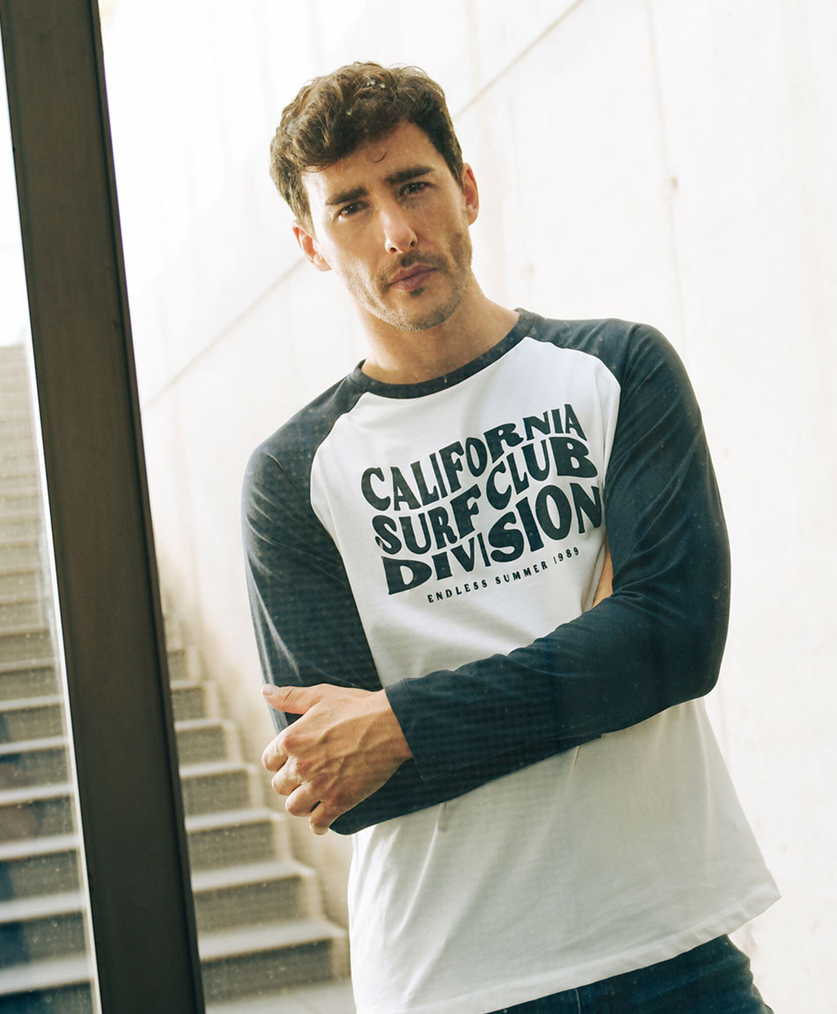 Polera hombre california bicolor Polera hombre california bicolor