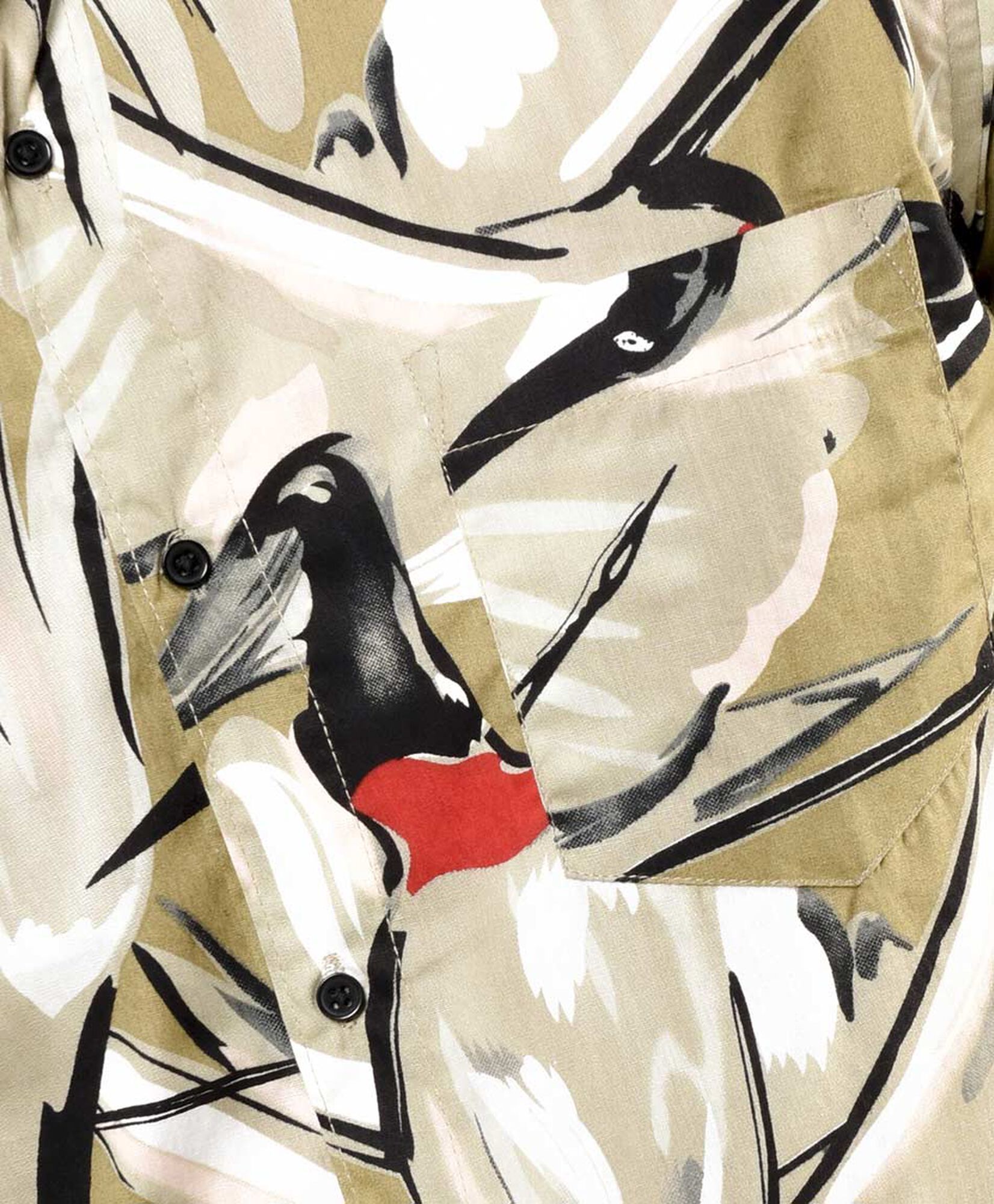 Camisa hombre estampado pájaro Camisa hombre estampado pájaro