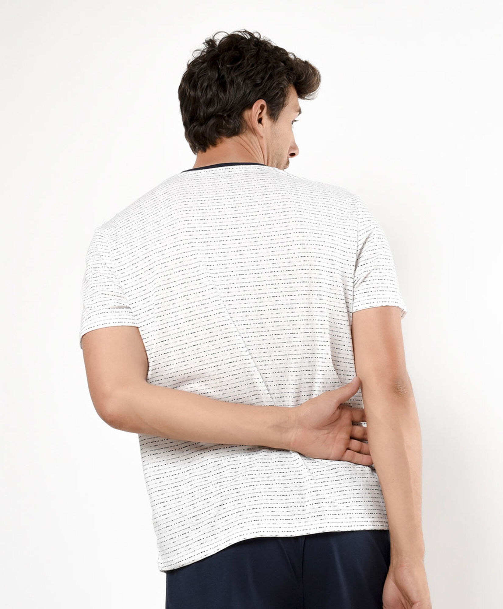 Pijama hombre mini líneas Pijama hombre mini líneas