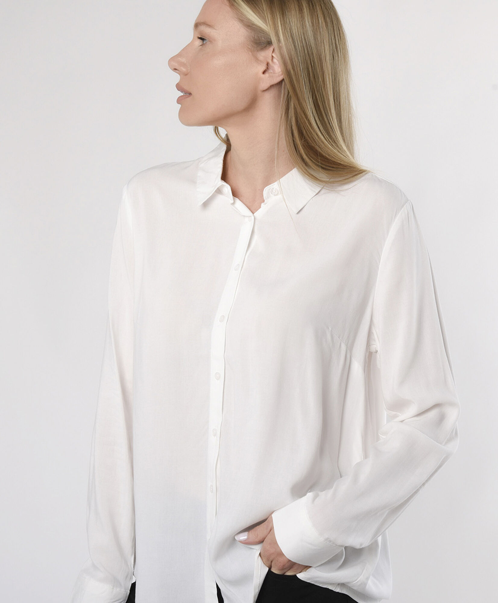 Blusa mujer lisa blanca Blusa mujer lisa blanca