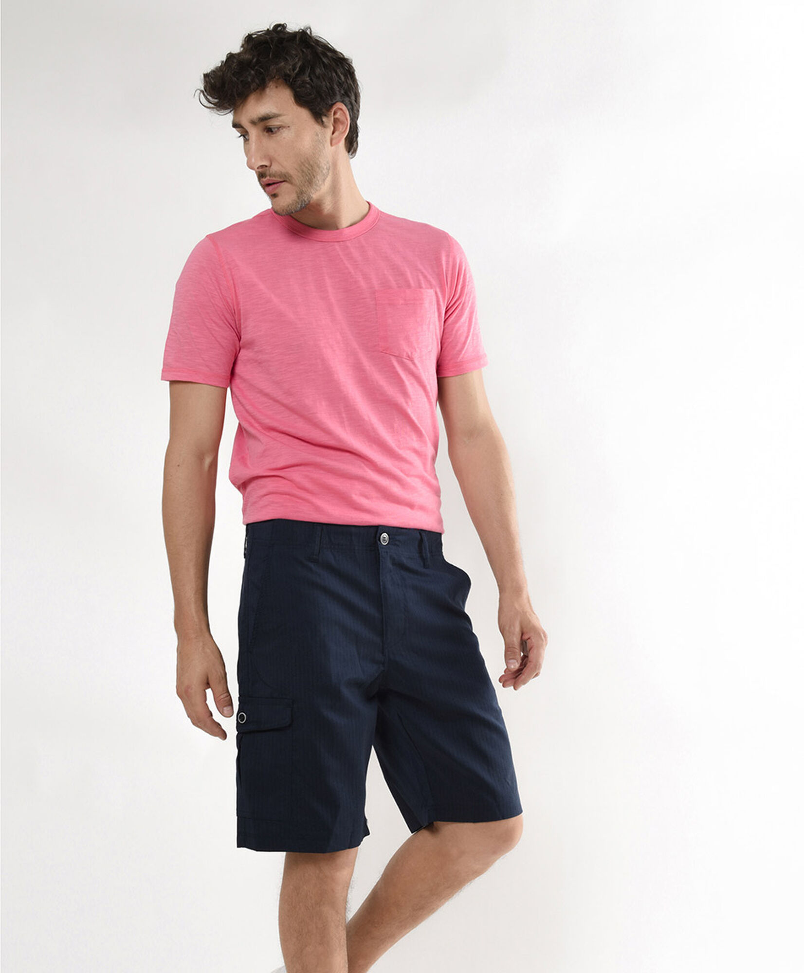 Bermuda hombre clásico bolsillo lateral Bermuda hombre clásico bolsillo lateral