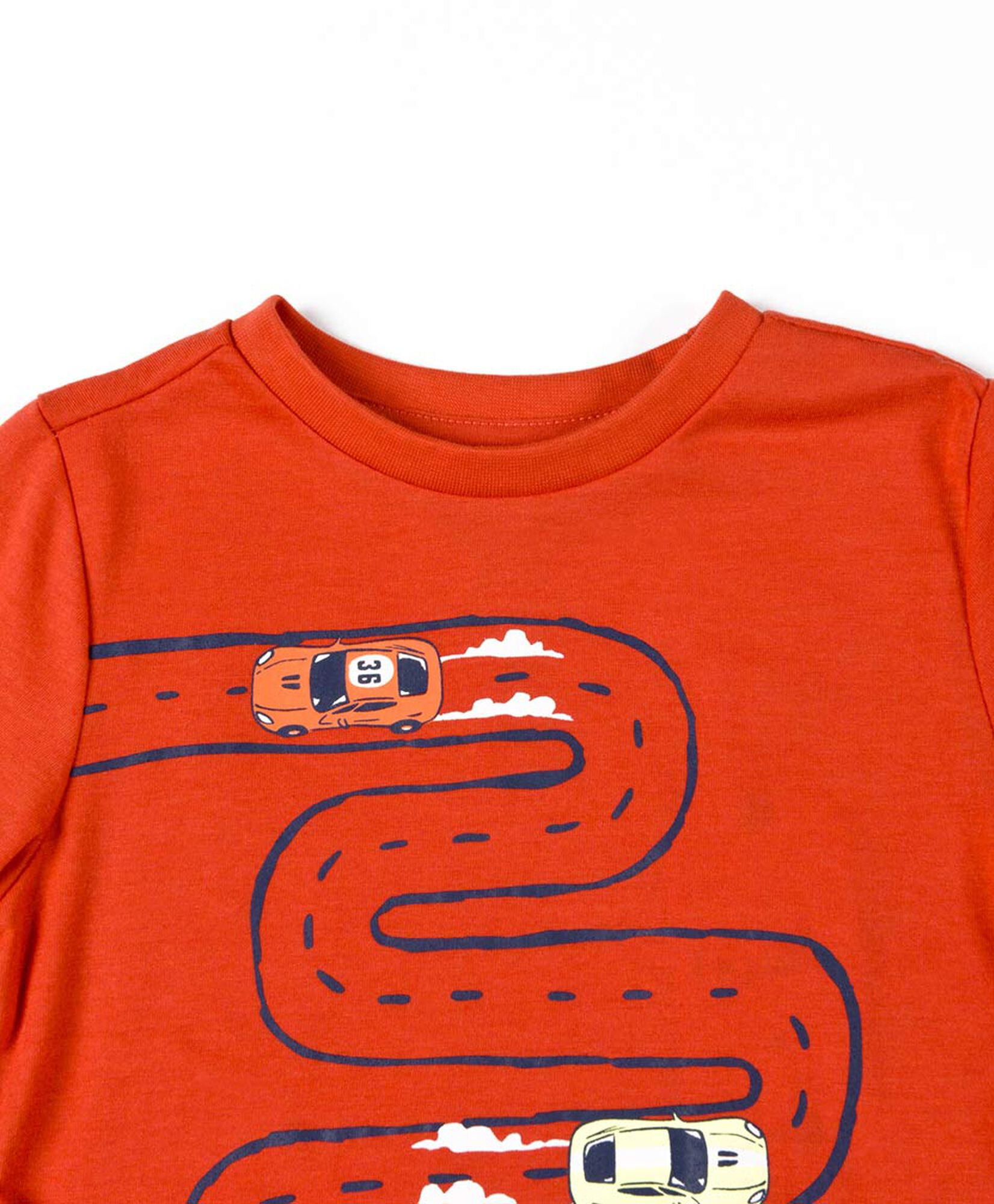 Polera bebé autos manga larga Polera bebé autos manga larga