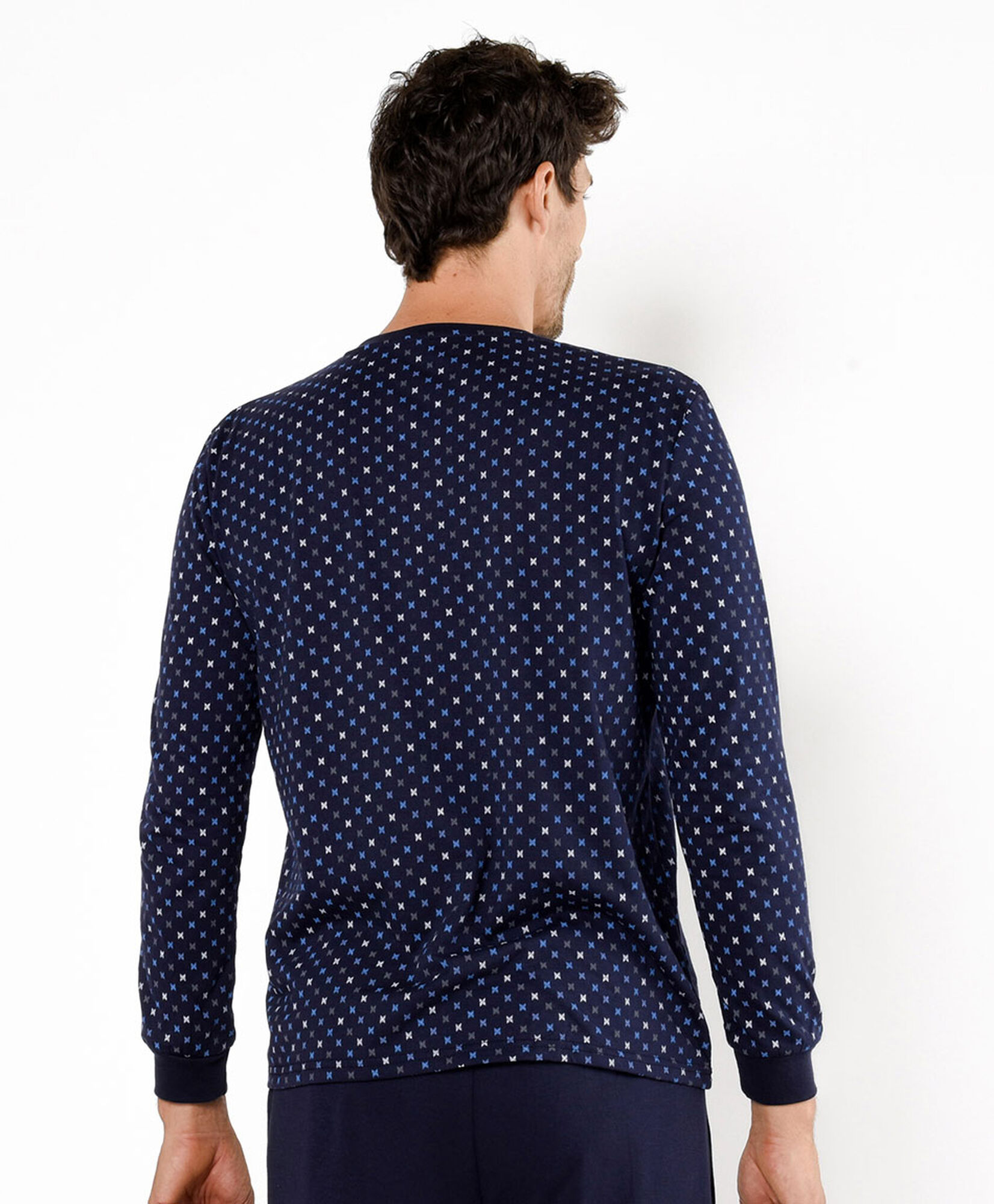 Pijama hombre cruces bolsillo Pijama hombre cruces bolsillo