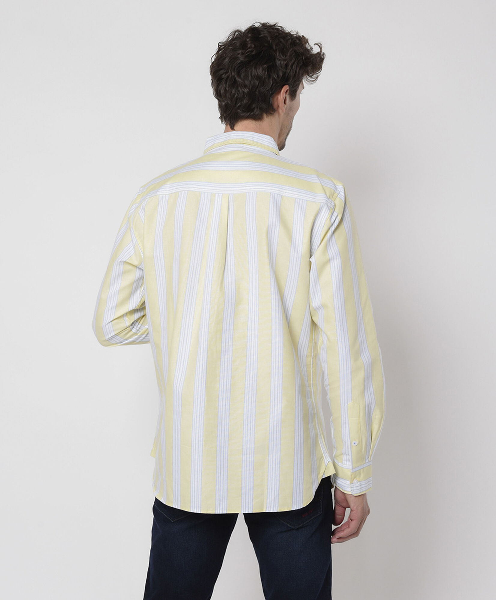 Camisa hombre líneas manga larga Camisa hombre líneas manga larga