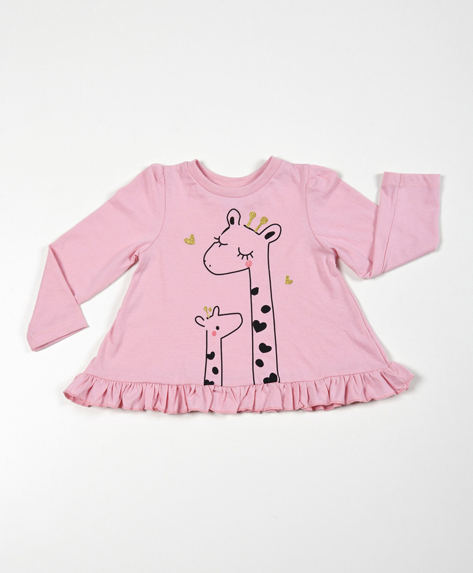 Polera bebé jirafa manga larga Polera bebé jirafa manga larga