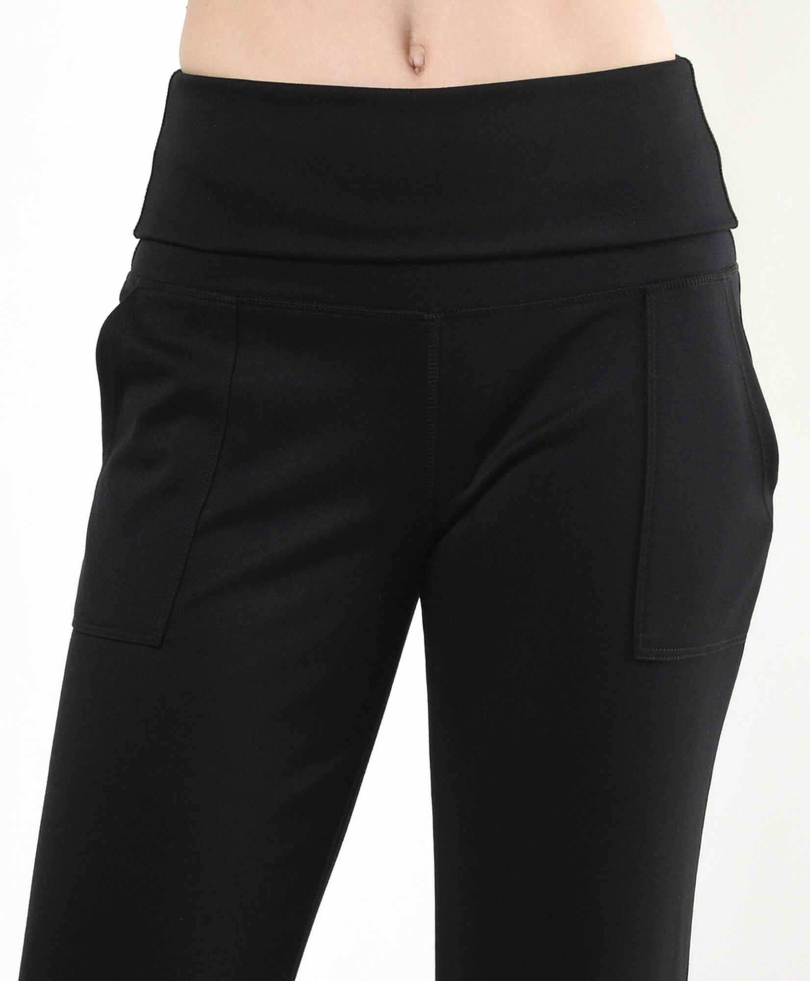 Pantalón mujer doble pretina flare Pantalón mujer doble pretina flare