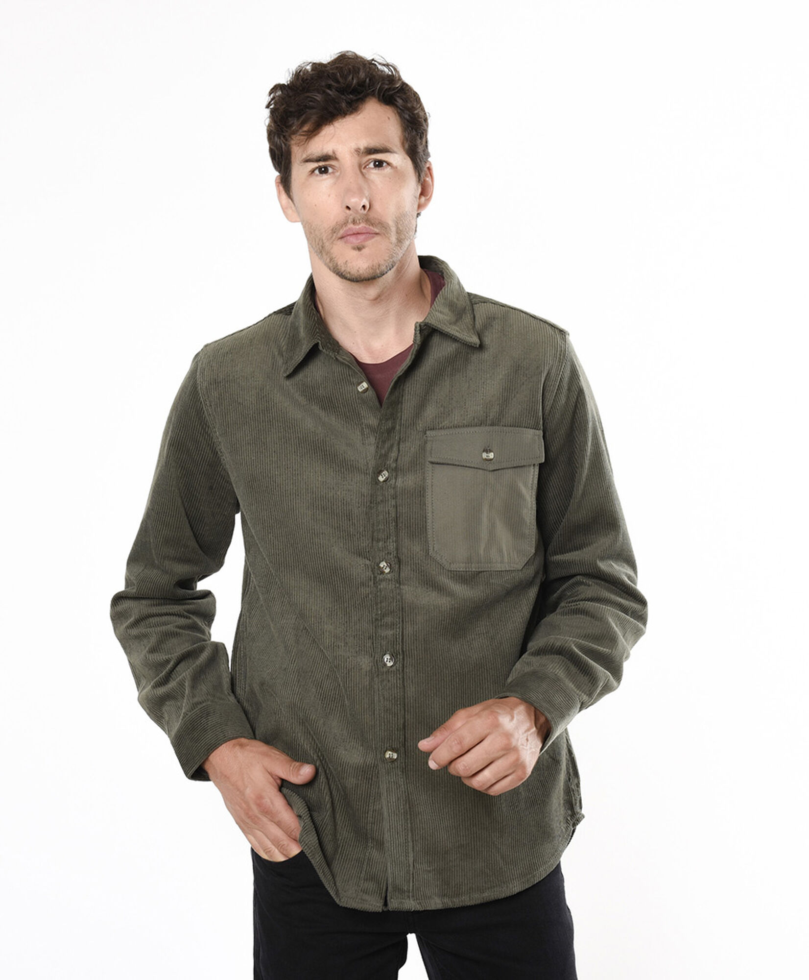 Chaqueta hombre bolsillo corderoy Chaqueta hombre bolsillo corderoy