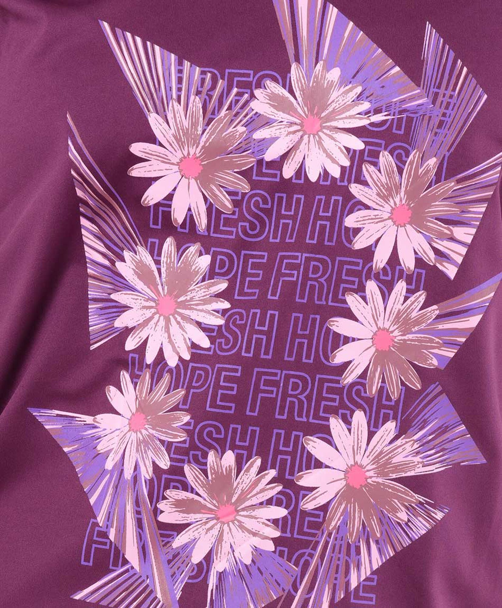 Polera deportiva mujer floral mesh crop Polera deportiva mujer floral mesh crop