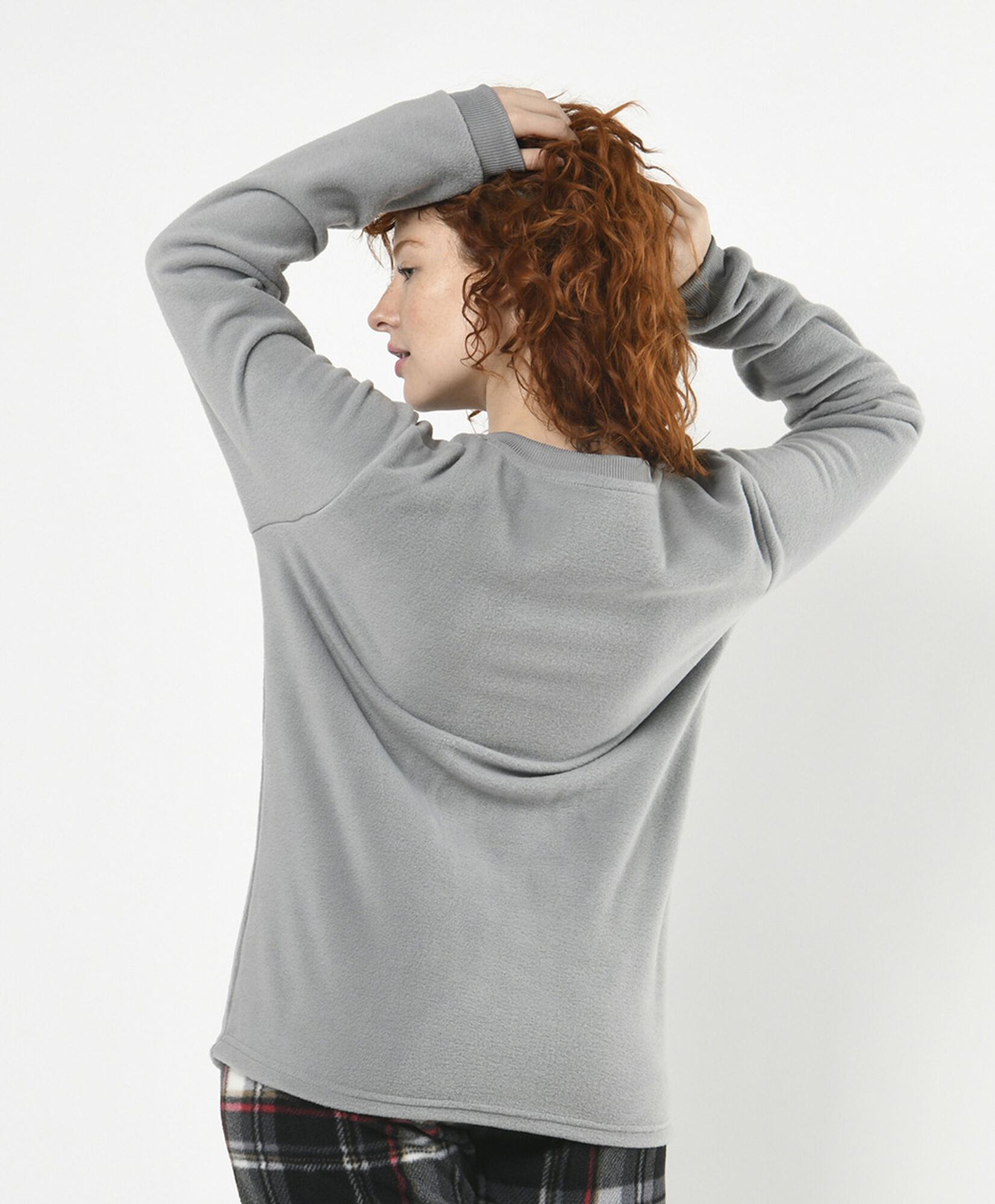 Pijama mujer polar gato cuadrille Pijama mujer polar gato cuadrille