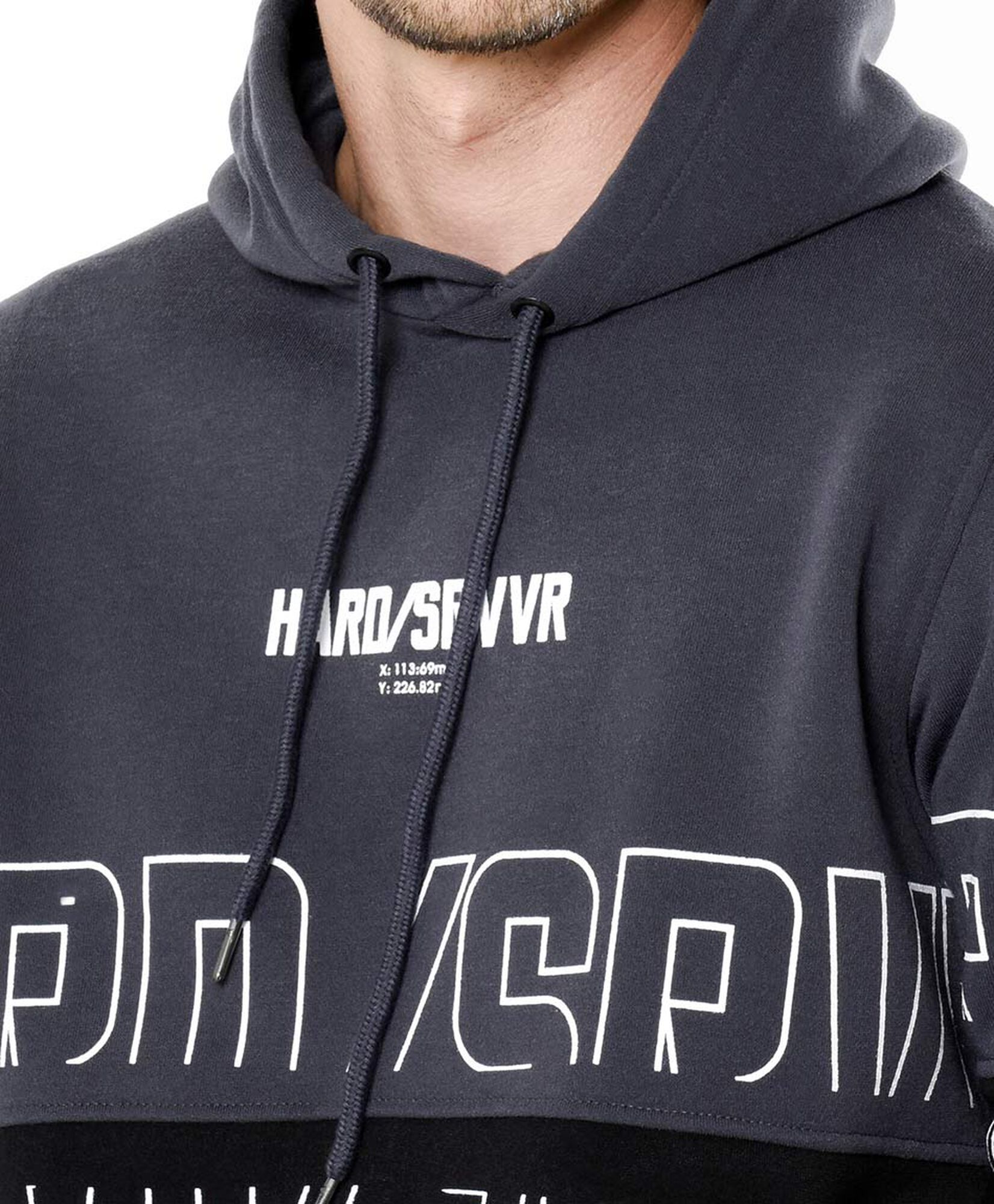 Polerón deportivo hombre bicolor frase Polerón deportivo hombre bicolor frase