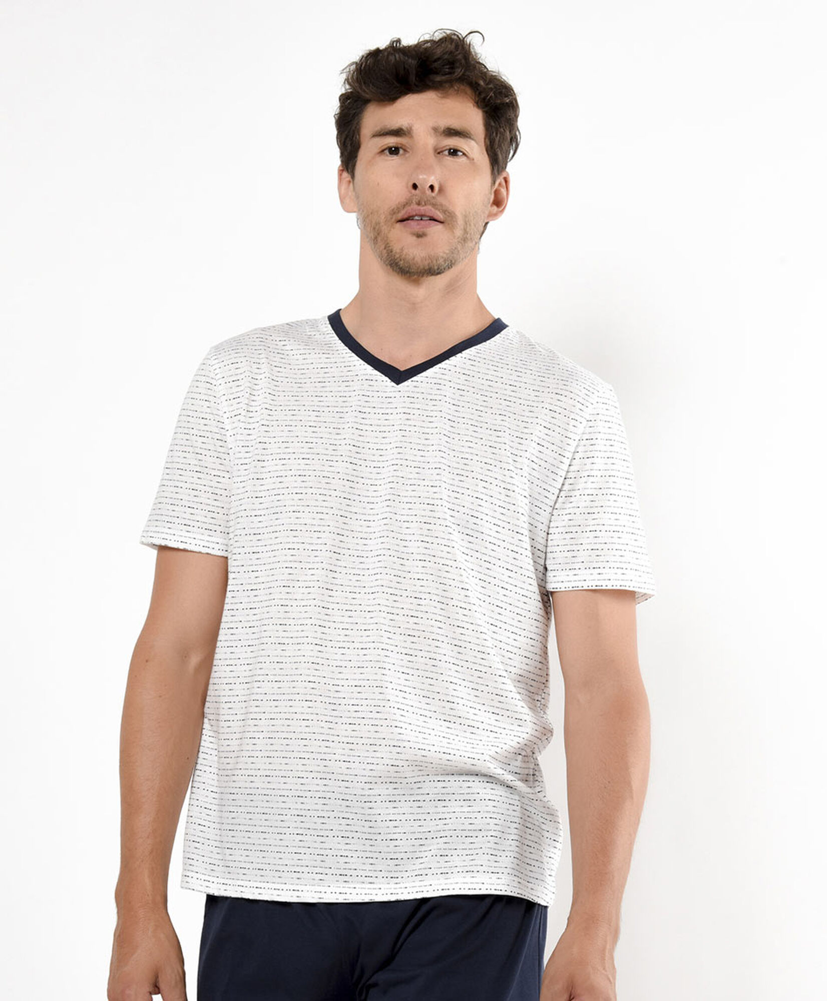 Pijama hombre mini líneas Pijama hombre mini líneas