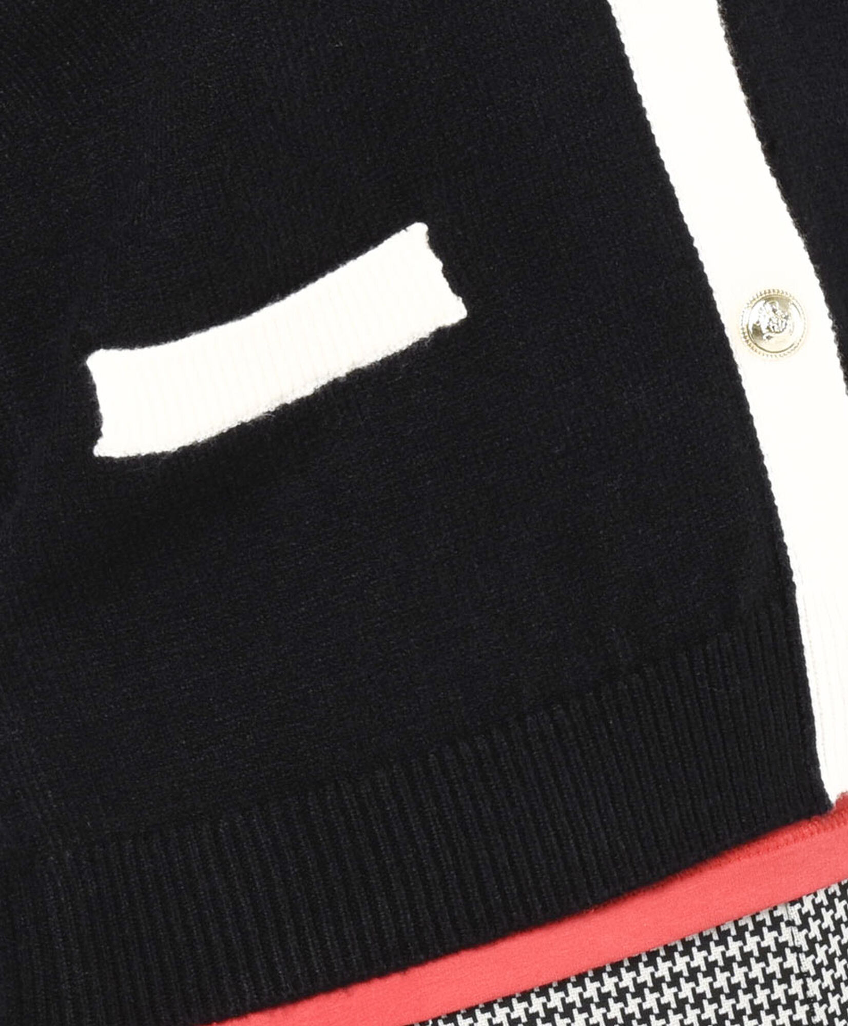 Cardigan mujer corto bicolor Cardigan mujer corto bicolor