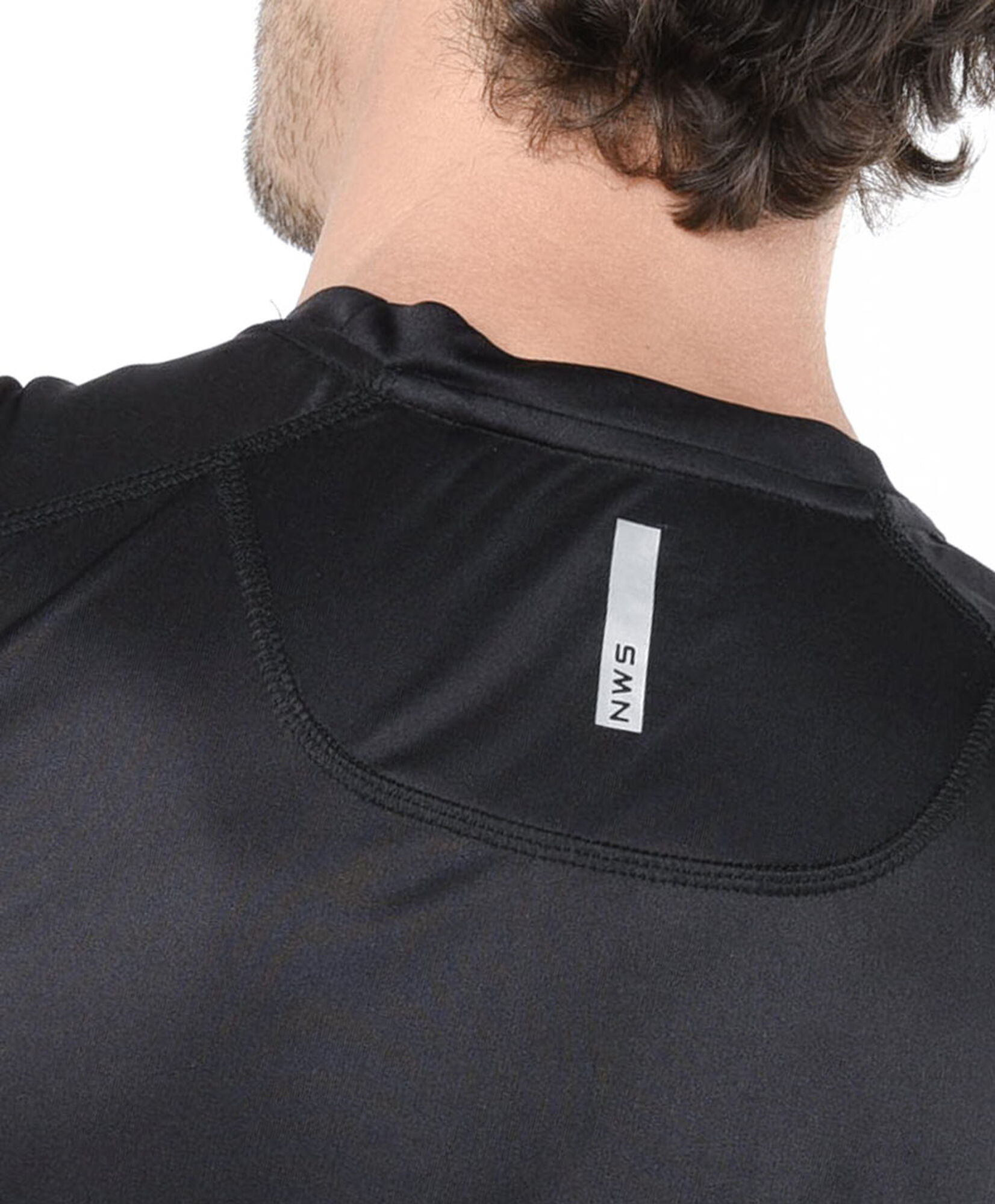 Polera deportiva hombre lisa negra sin mangas Polera deportiva hombre lisa negra sin mangas