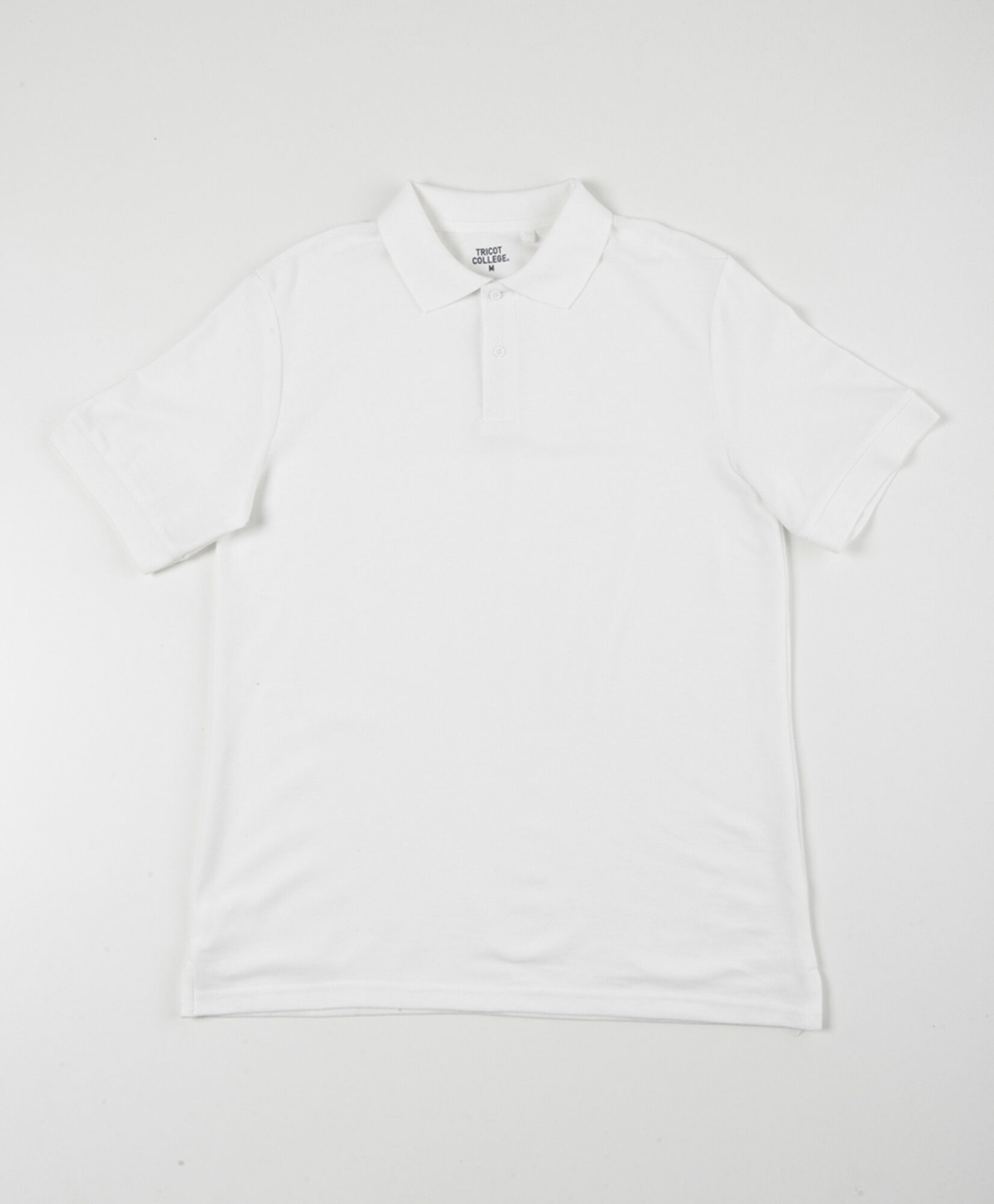 Polera escolar blanca básica Polera escolar blanca básica