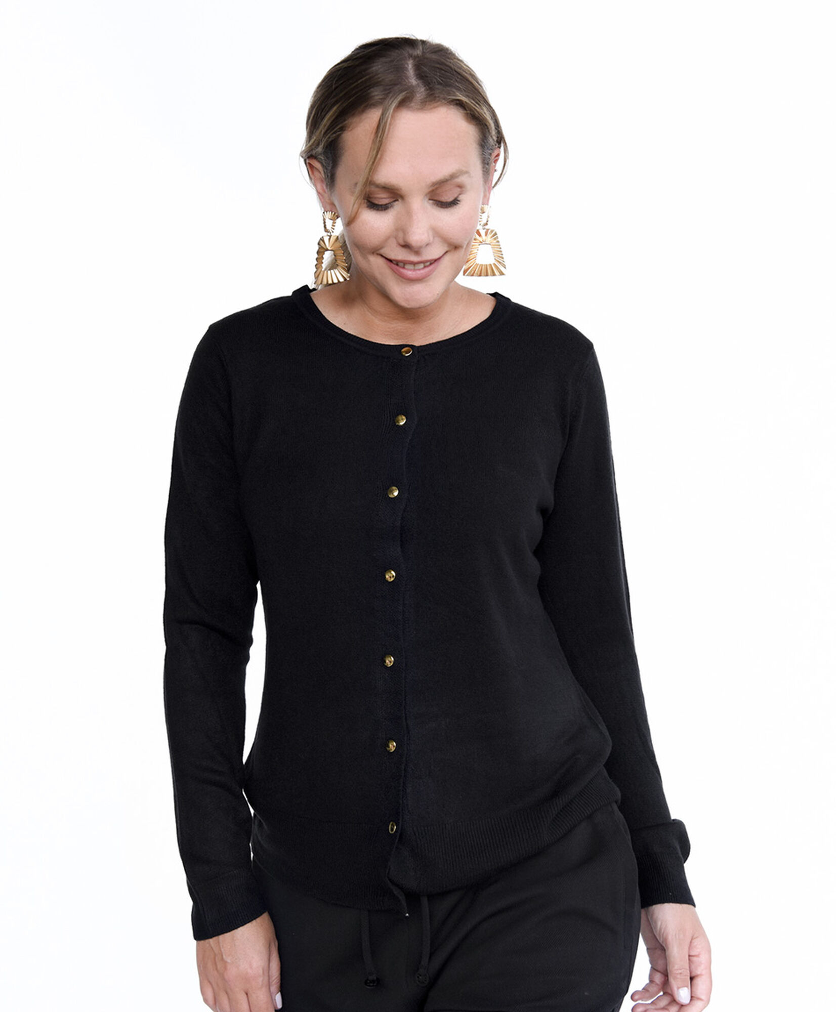 Cardigan mujer básico botones colores Cardigan mujer básico botones colores