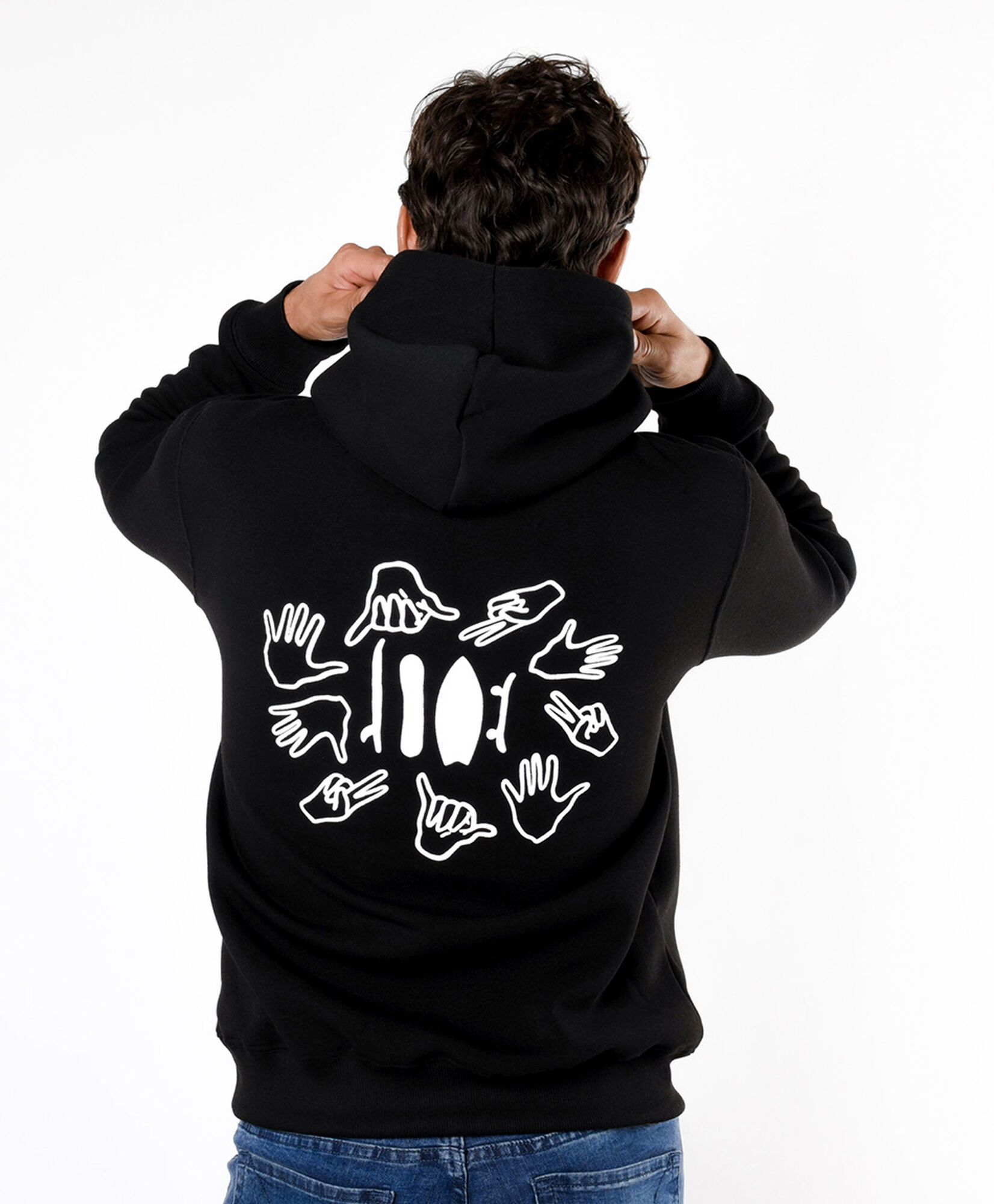 Polerón hombre doble estampado Polerón hombre doble estampado