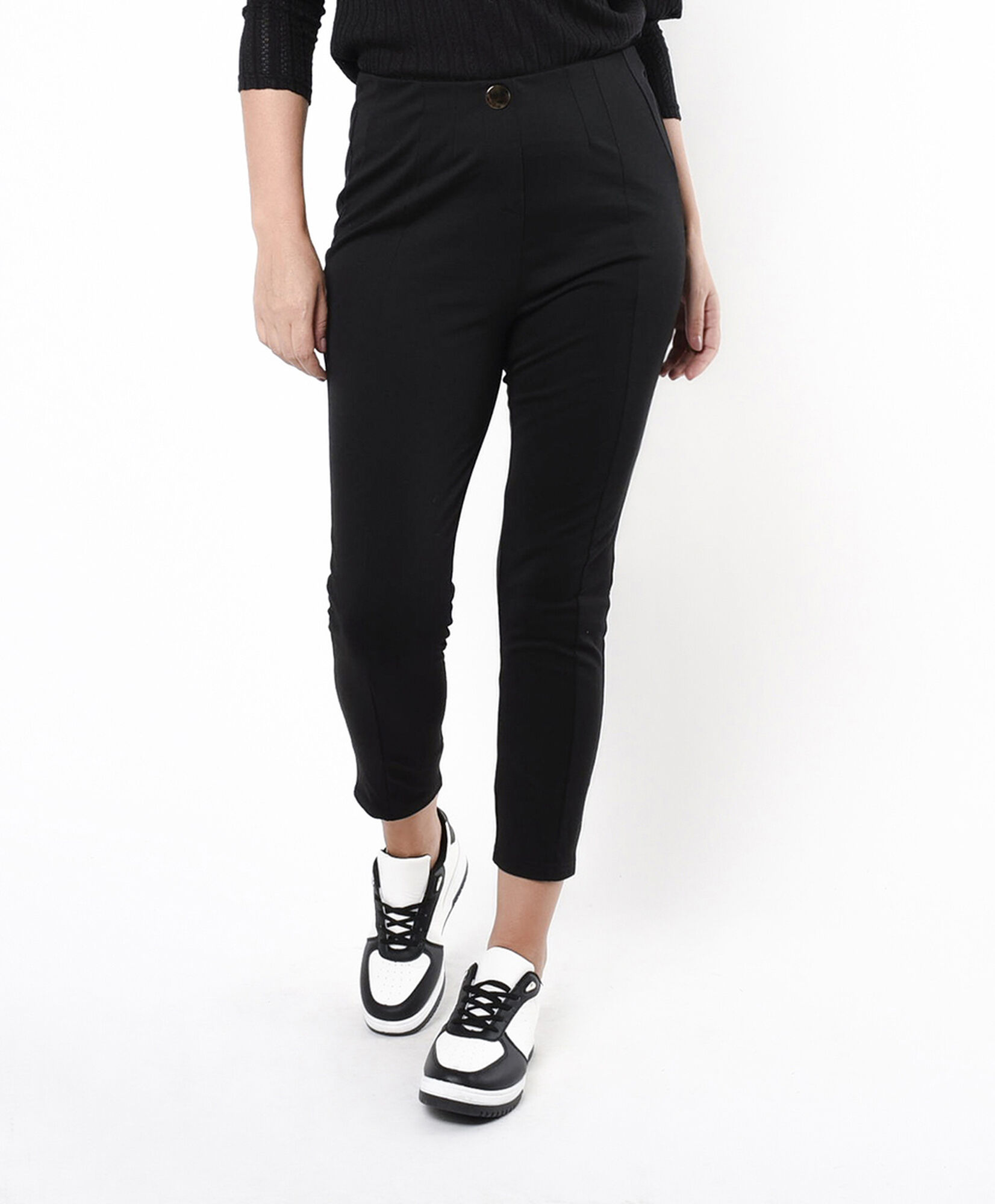 Leggins mujer pinzas botón skinny fit Leggins mujer pinzas botón skinny fit