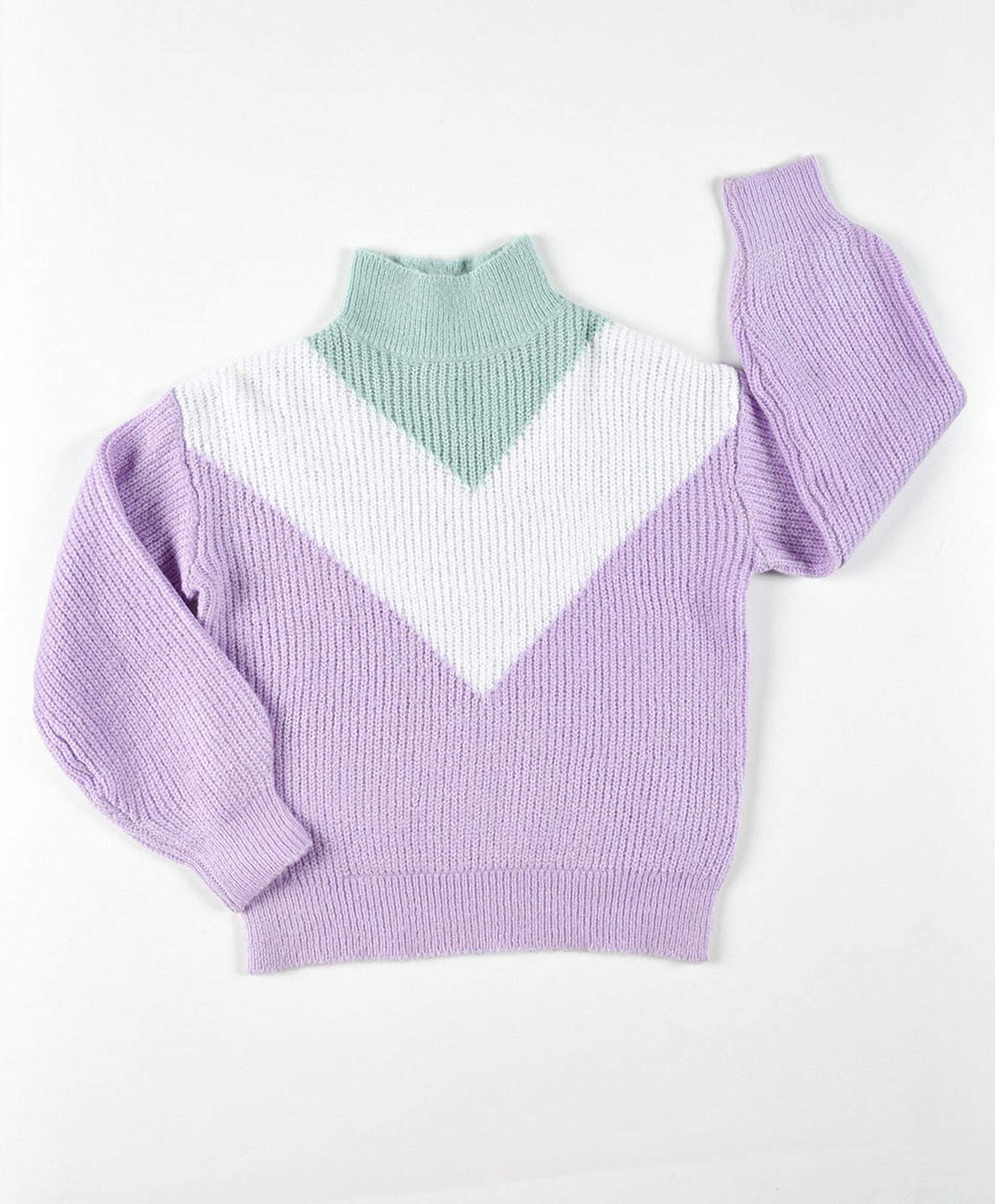 Sweater niña tricolor Sweater niña tricolor