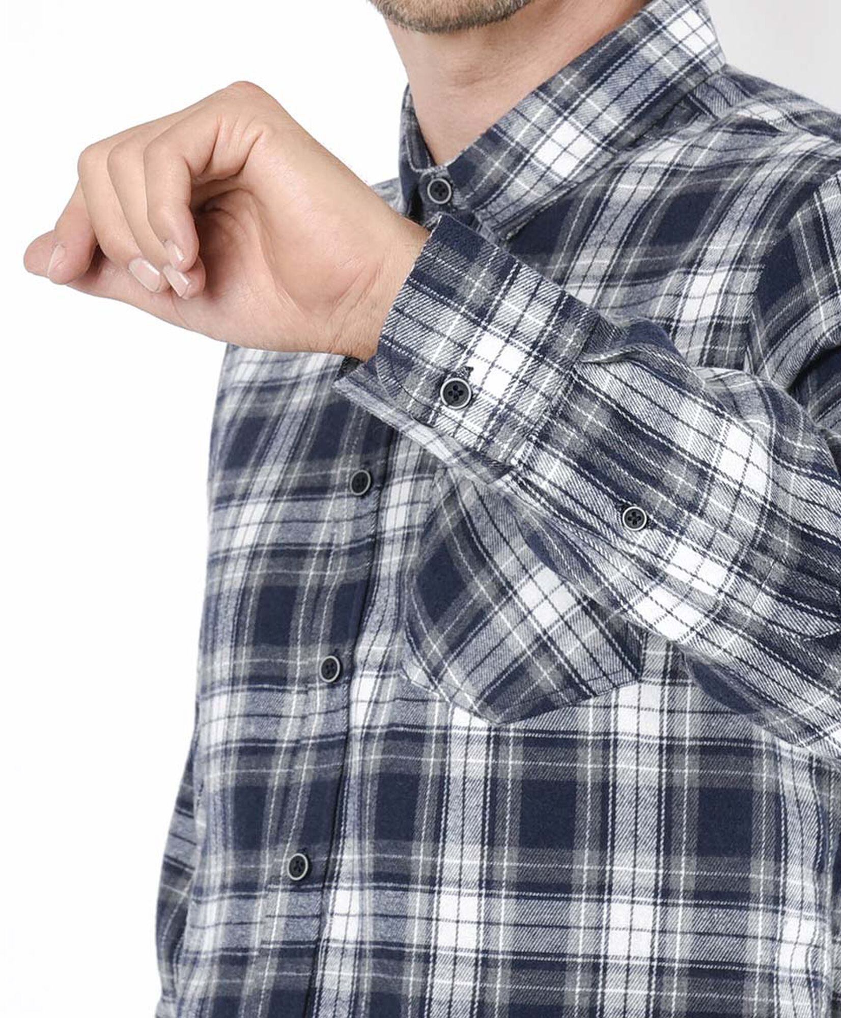 Camisa hombre franela azul Camisa hombre franela azul