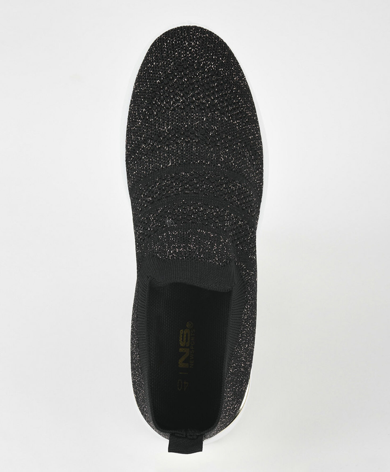 Zapatilla mujer elasticada brillos Zapatilla mujer elasticada brillos
