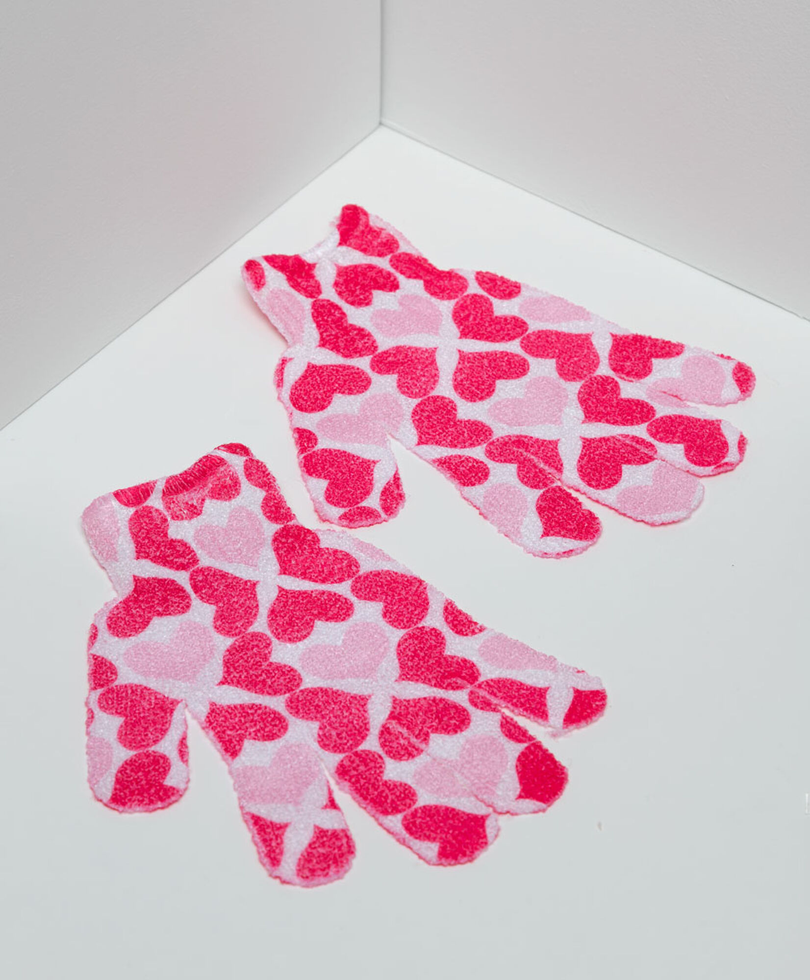 Set 2 guantes exfoliantes corazones Set 2 guantes exfoliantes corazones