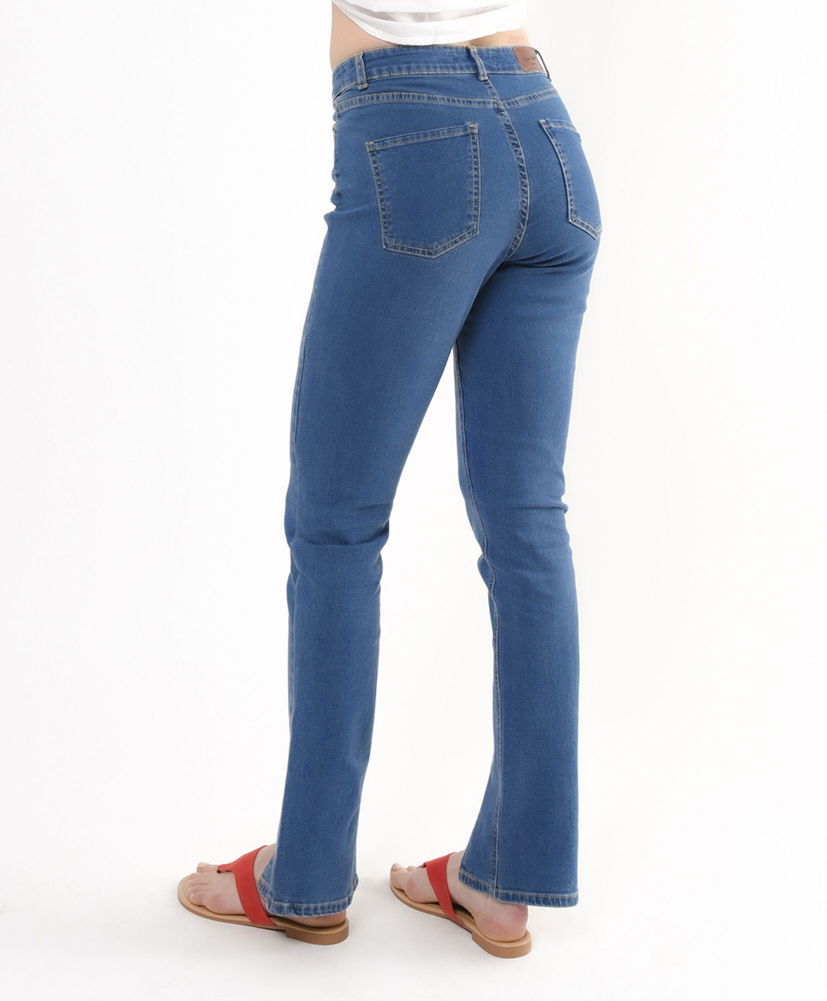 Jeans mujer costuras flare Jeans mujer costuras flare