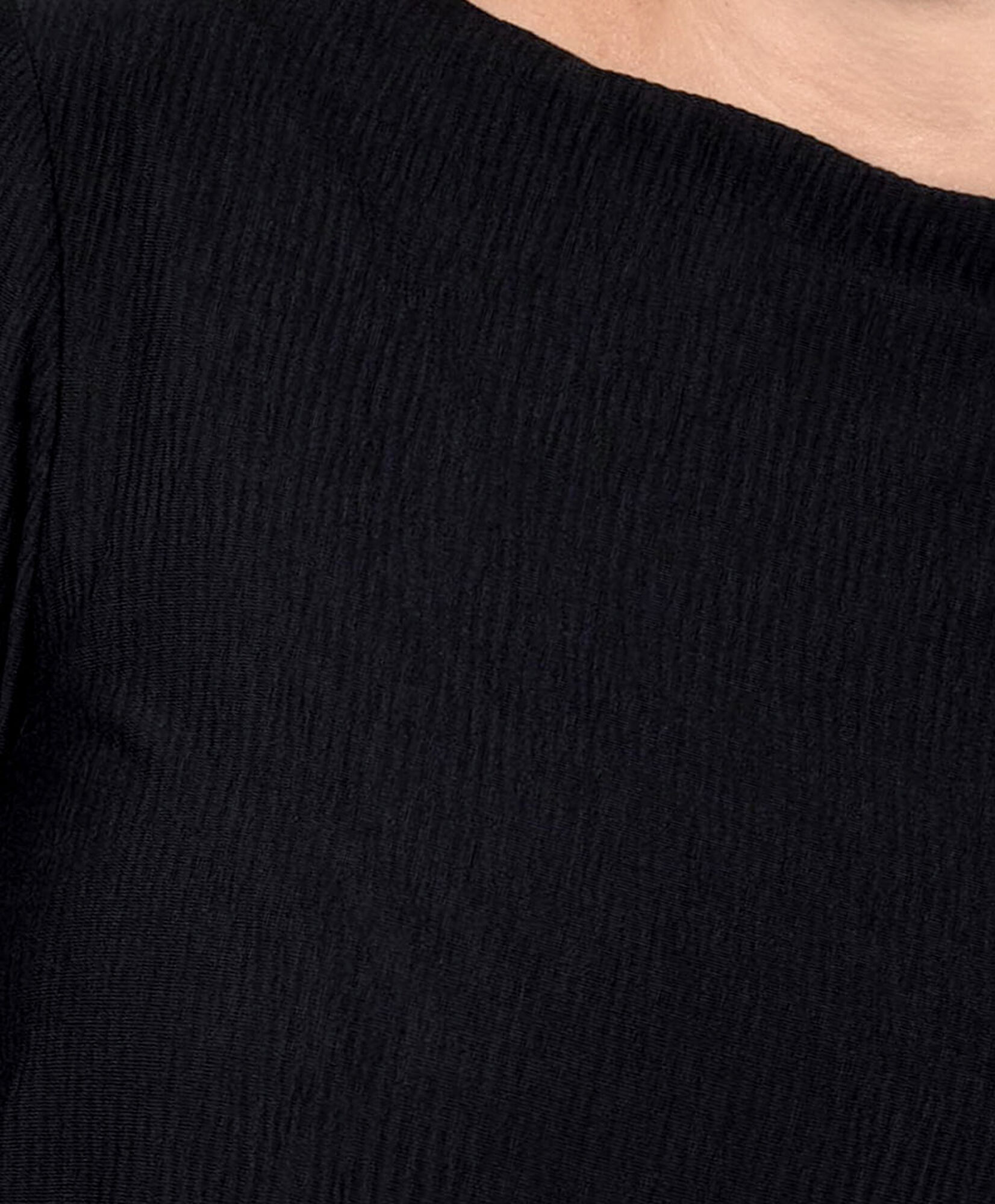 Polera mujer cuello ancho texturas Polera mujer cuello ancho texturas
